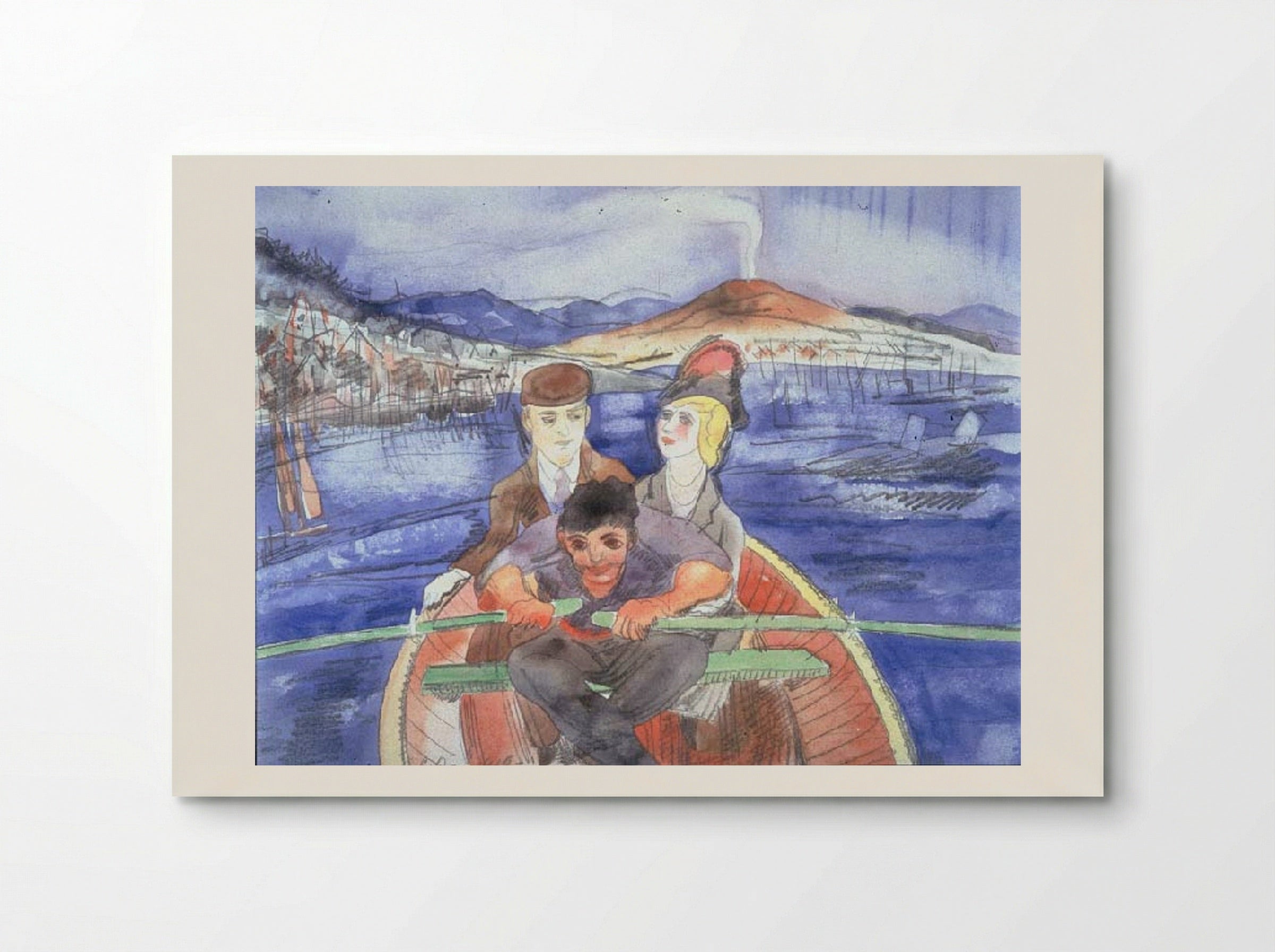 The Boat Ride from Sorrento - Charles Demuth - Poster