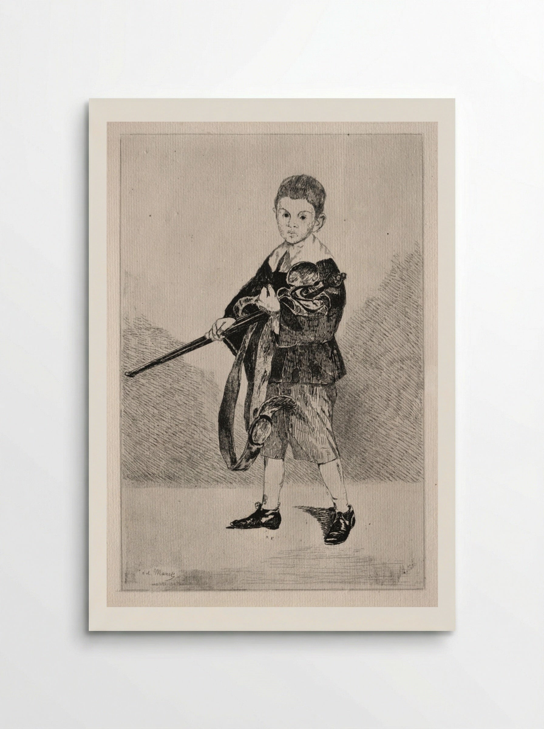 The Boy with a Sword - Édouard Manet - Poster