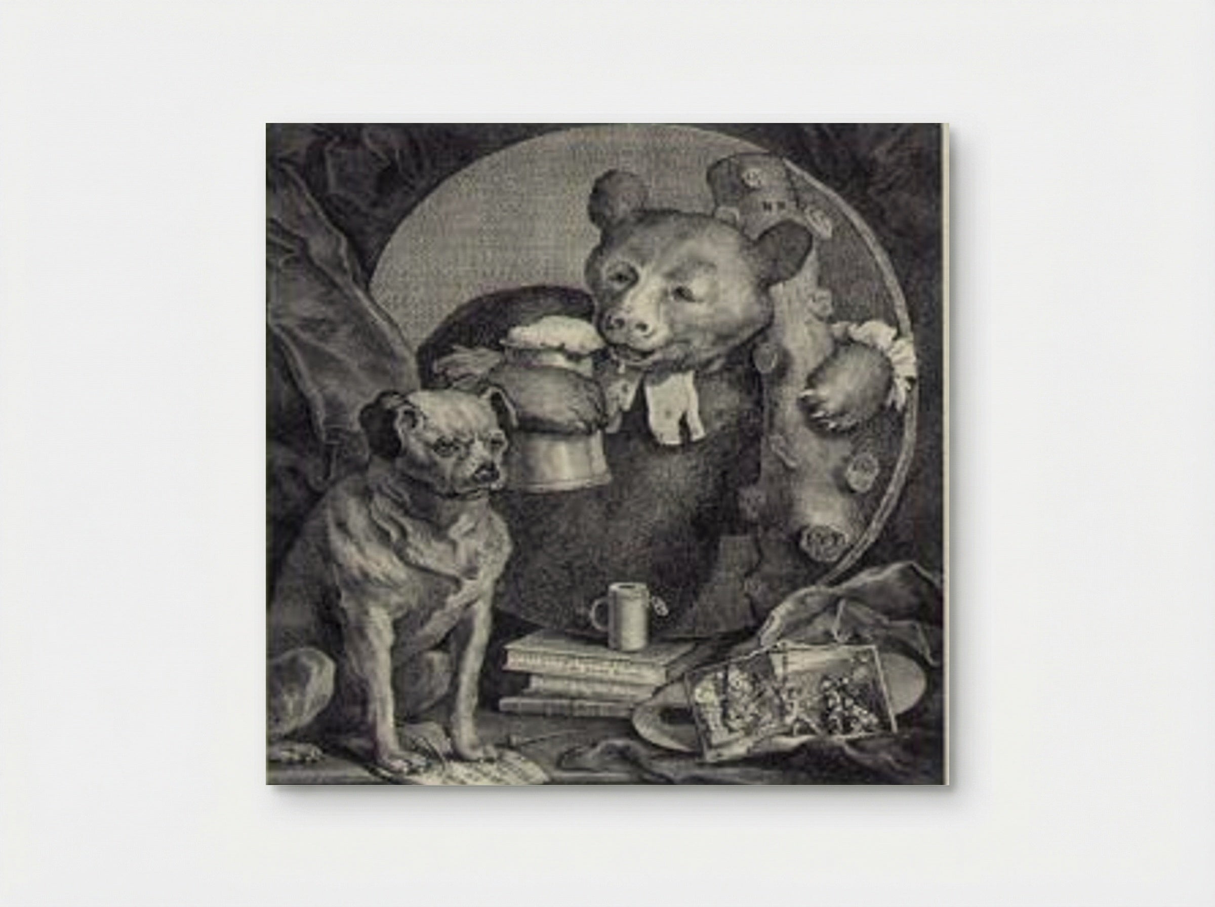 The Bruiser Charles Churchill, once the Reverend, in the Character of a Russian Hercules - William Hogarth - Poster