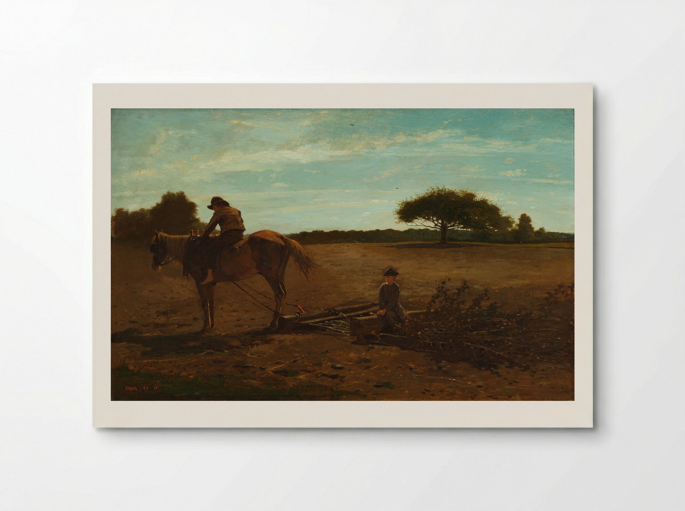The Brush Harrow - Winslow Homer - Poster