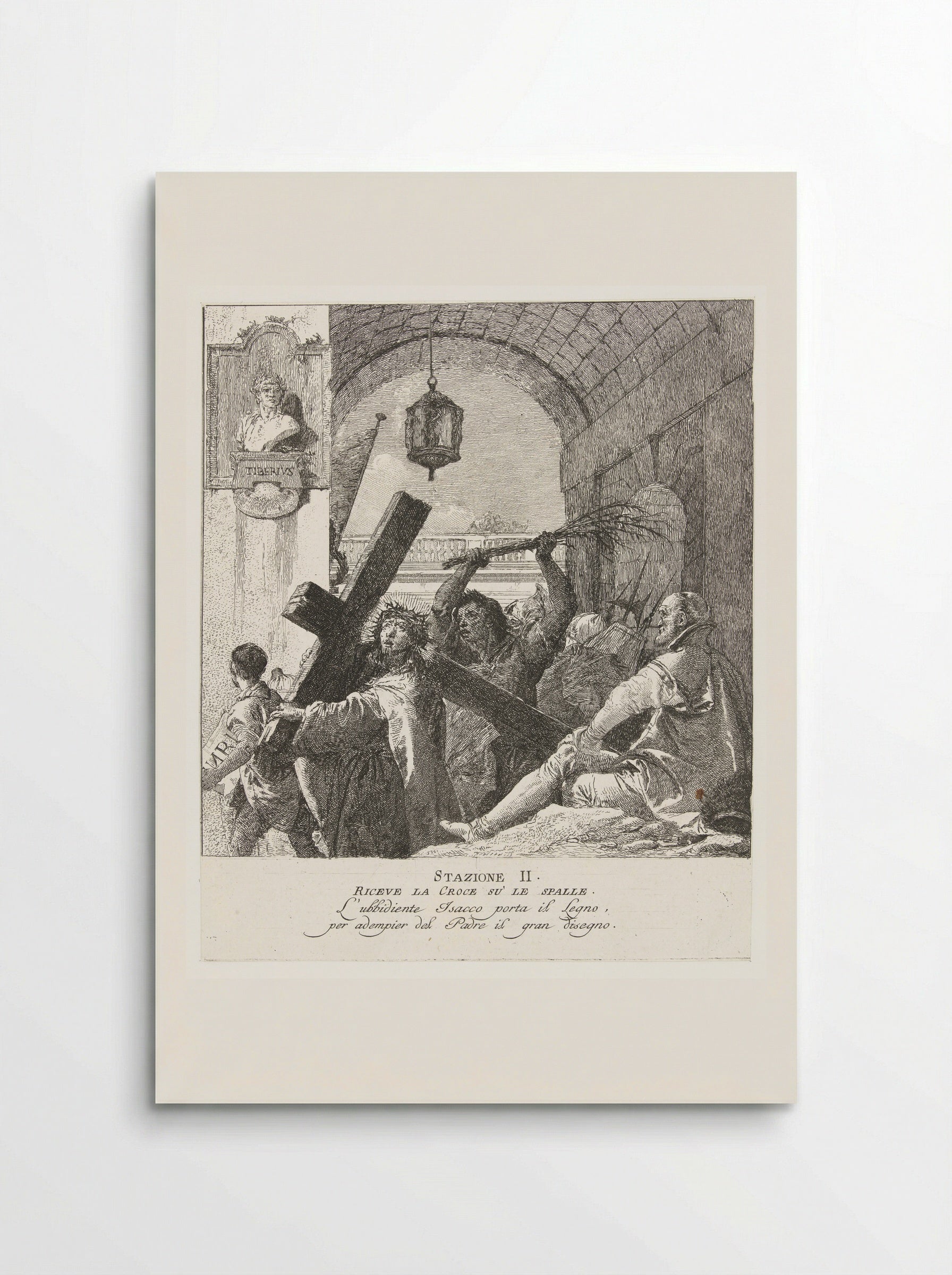 The Carrying of the Cross, Station II - Giovanni Domenico Tiepolo - Poster