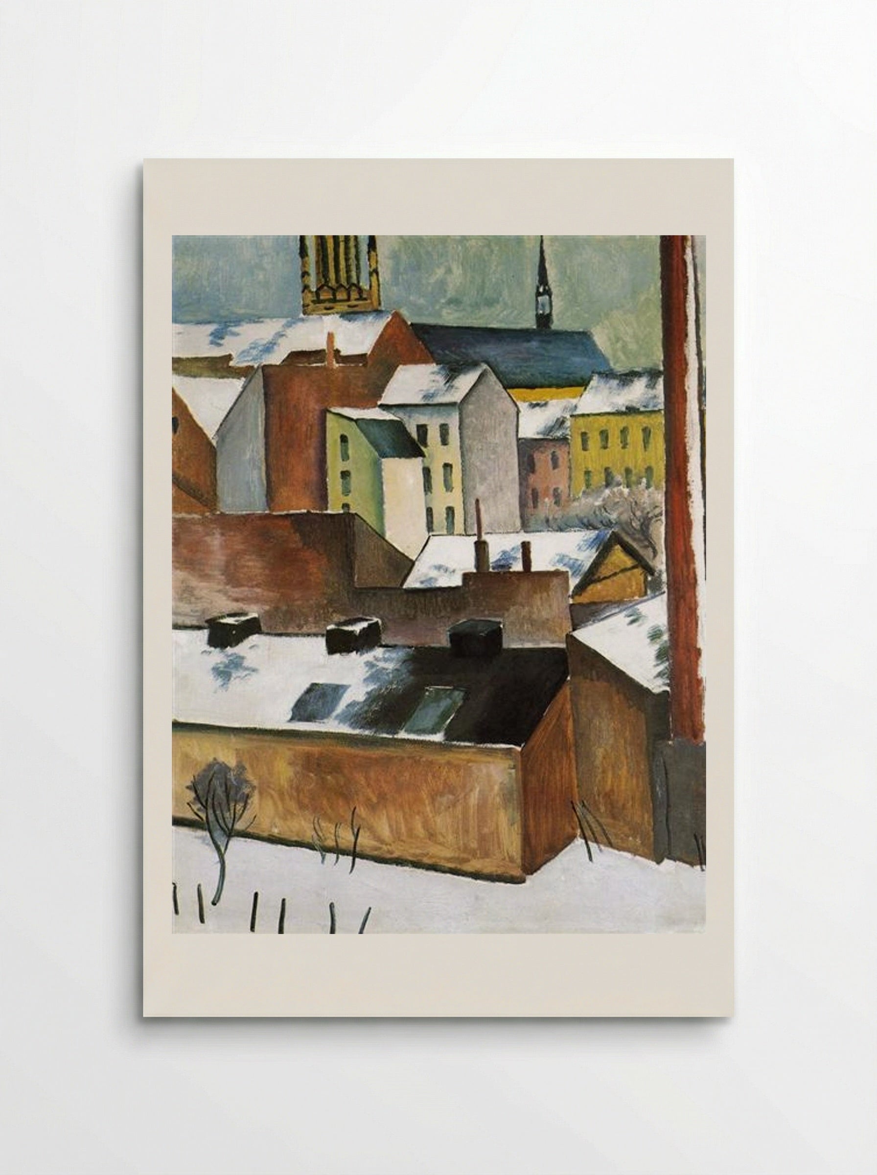 The Church of St. Mary in Bonn in Snow - August Macke - Poster