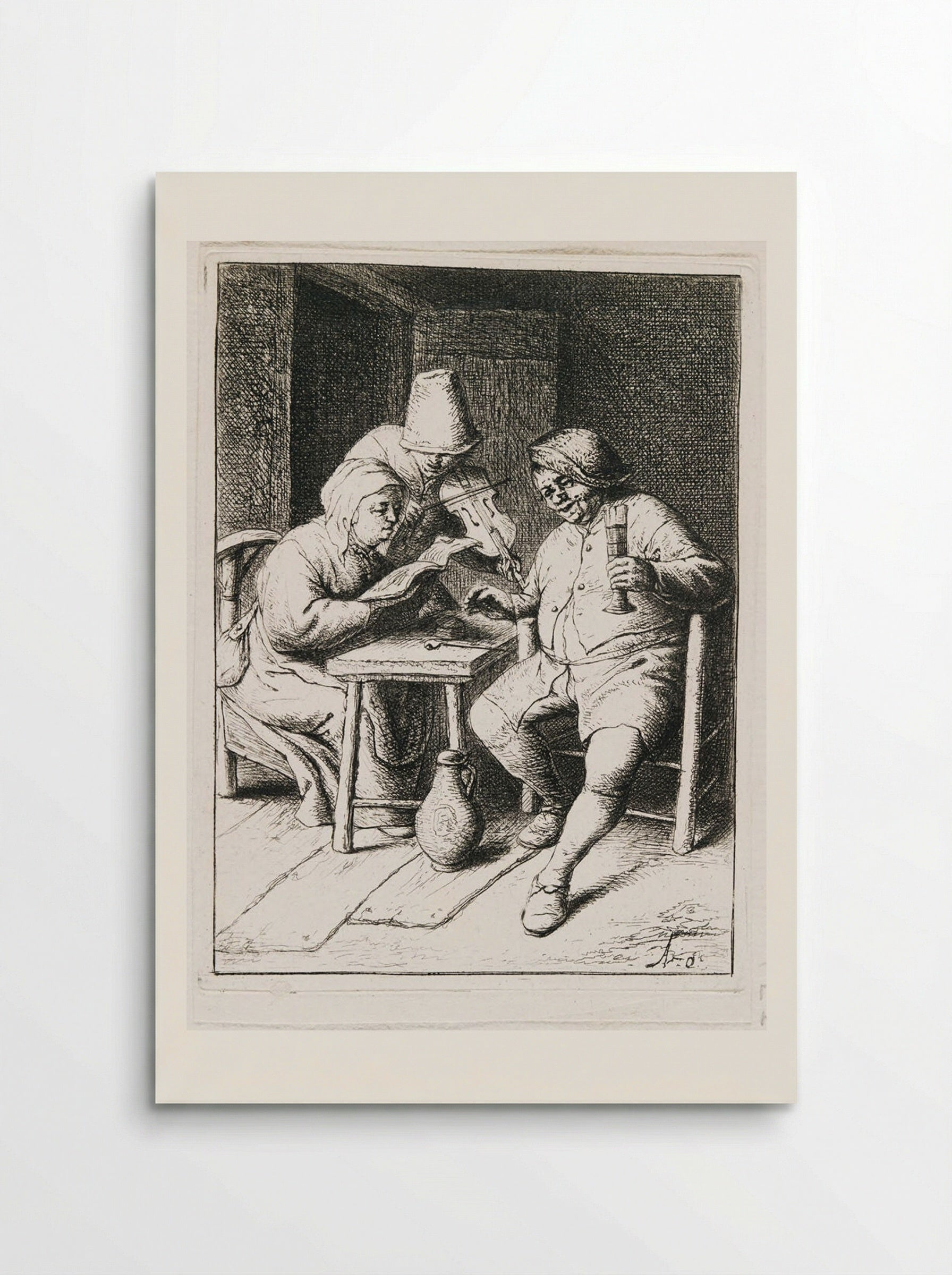 The Concert - Adriaen van Ostade - Poster