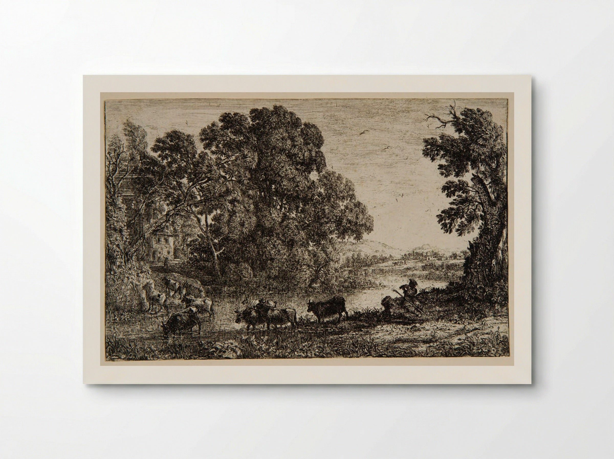 The Cowherd - Claude Lorrain - Poster