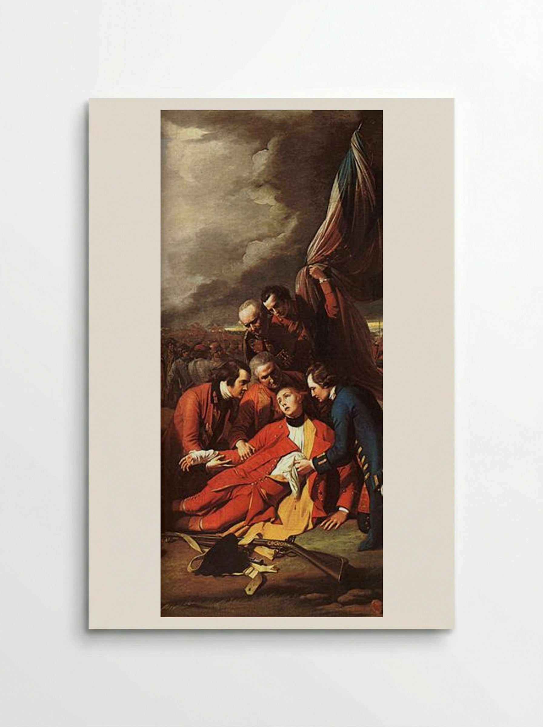 The Death of General Wolfe (detail) - Benjamin West - Poster
