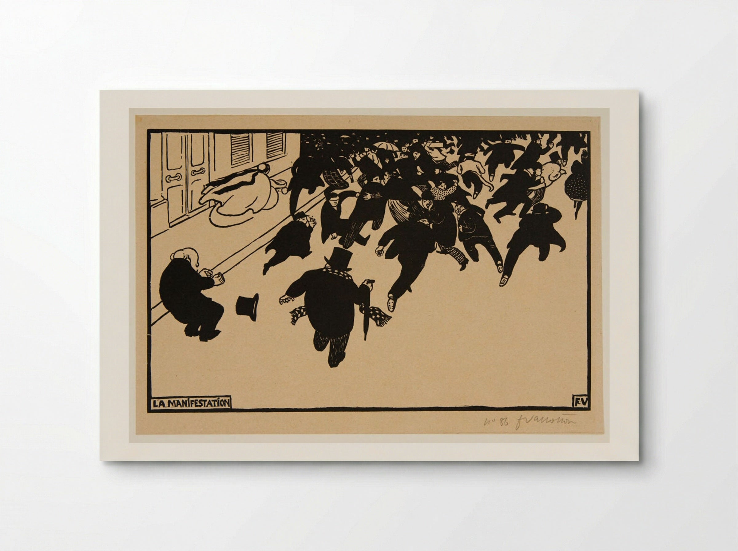 The Demonstration - Félix Vallotton - Poster