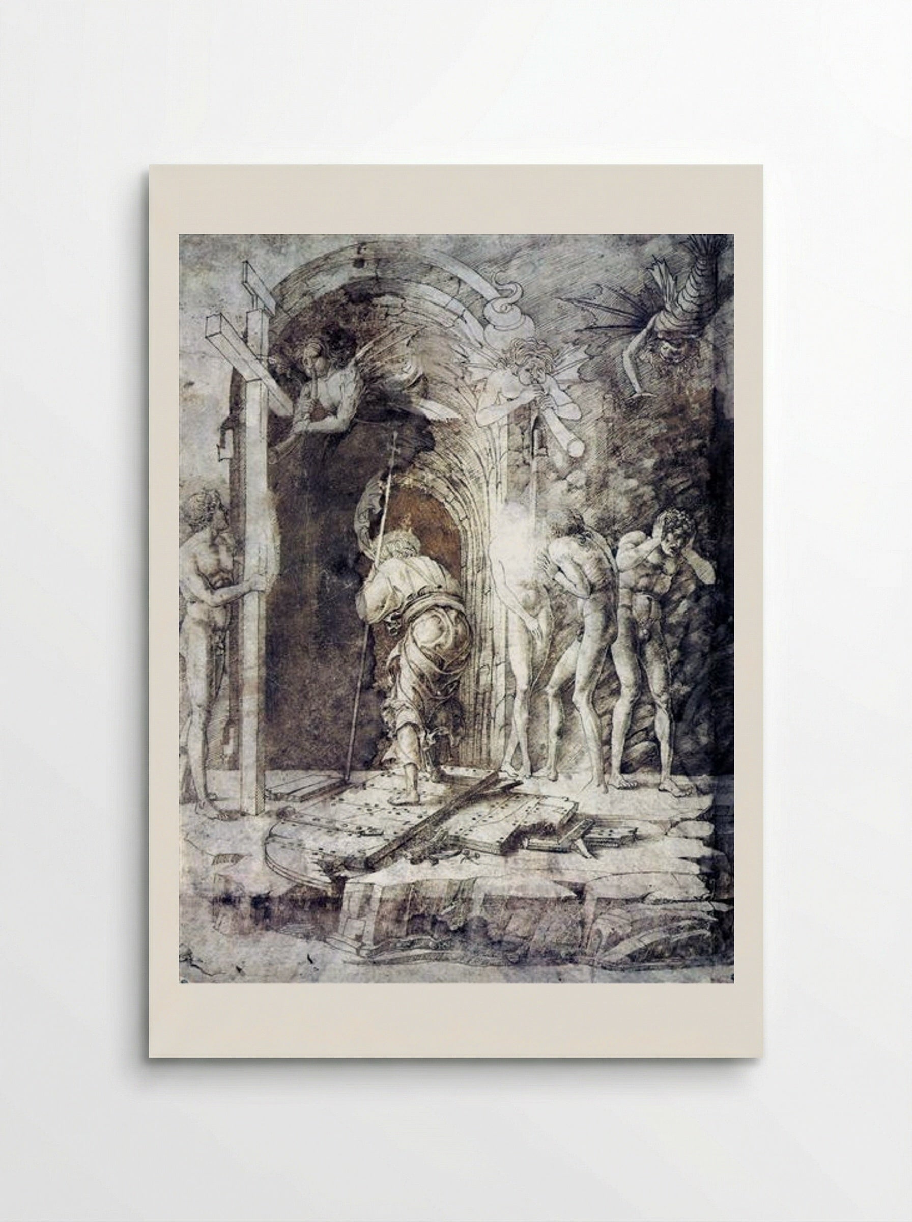 The Descent into Hell - Andrea Mantegna - Poster