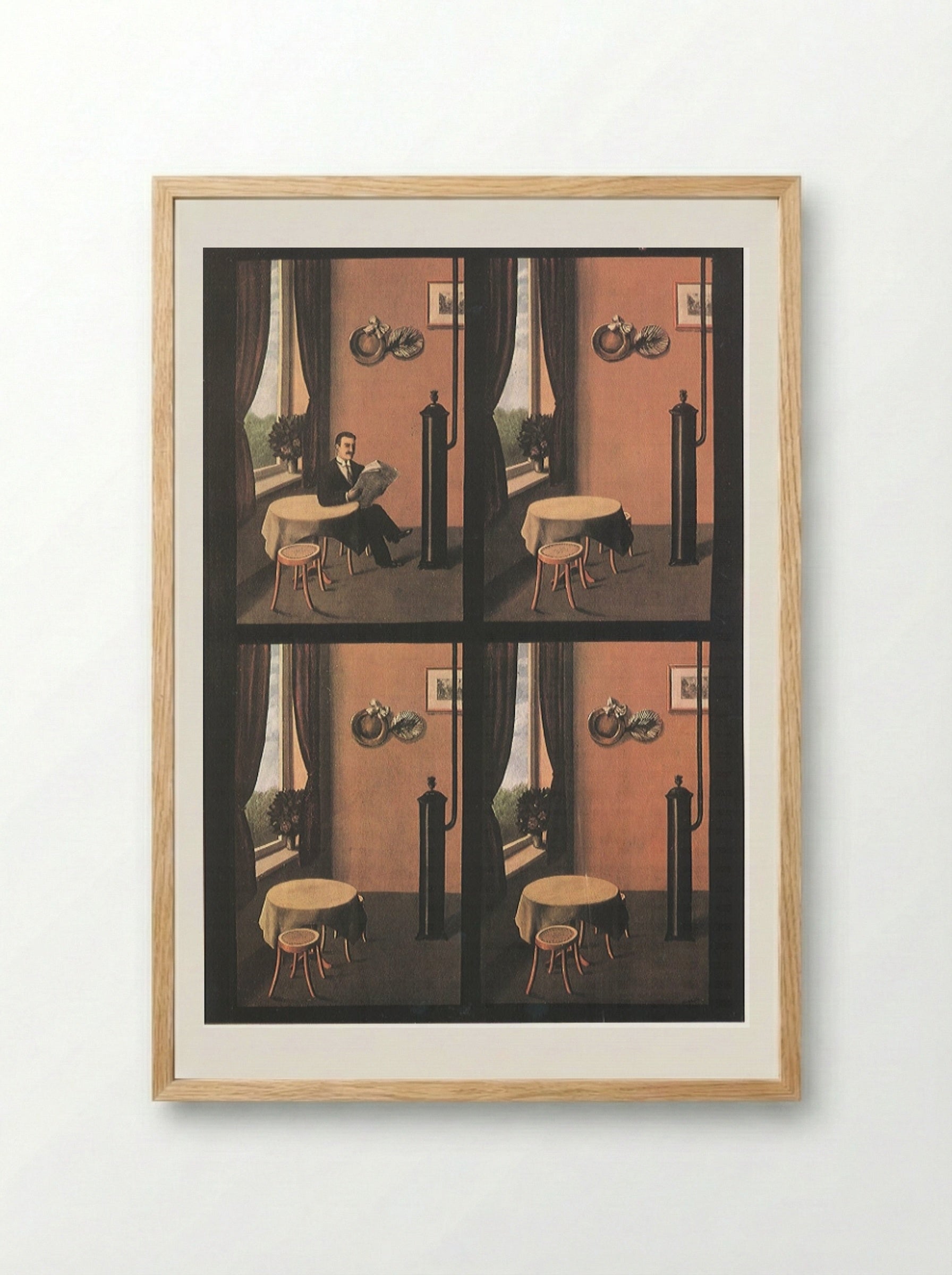 The Difficult Crossing - René Magritte - Framed Print Wood