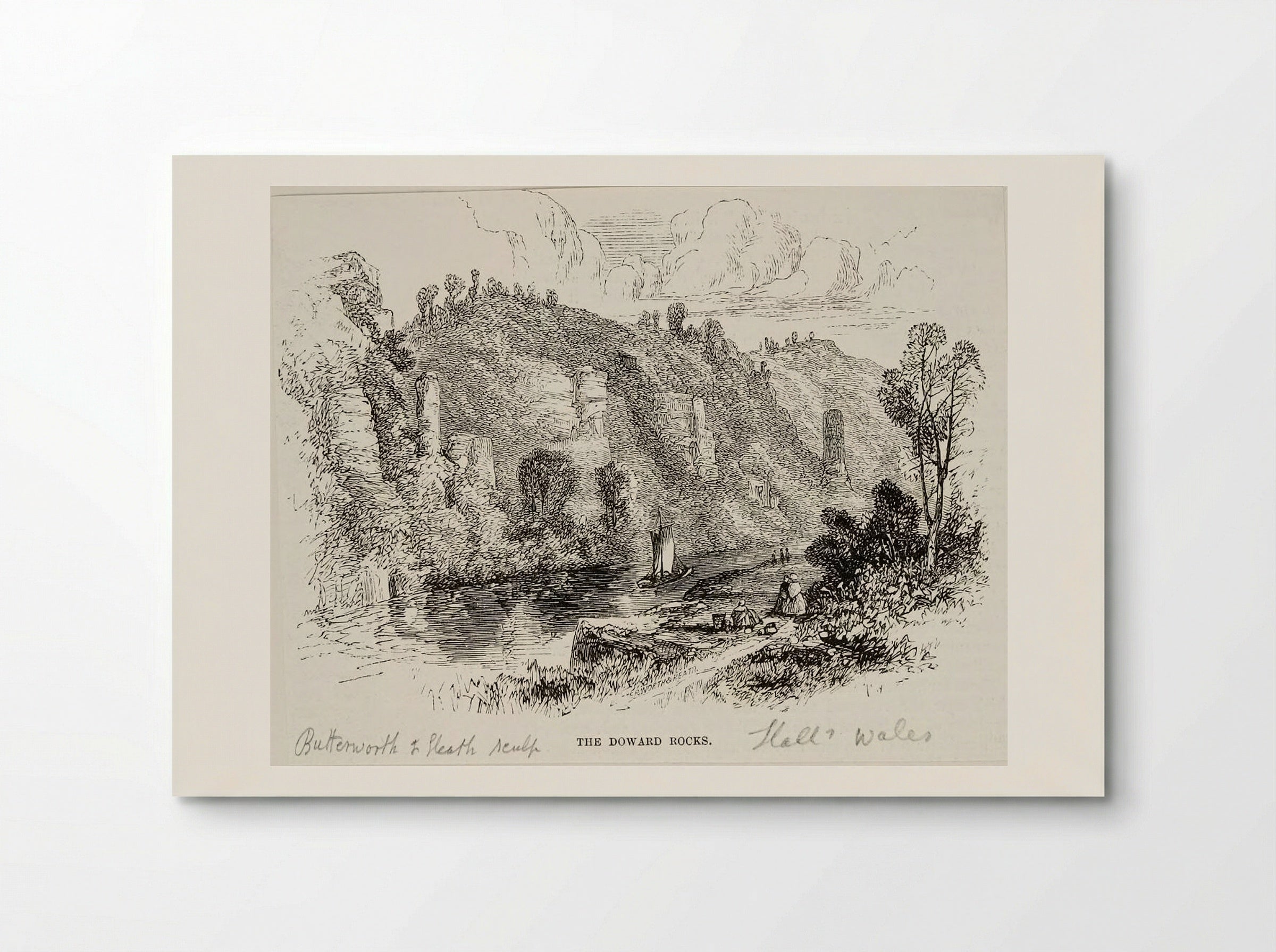The Doward Rocks - Butterworth and Heath - Poster