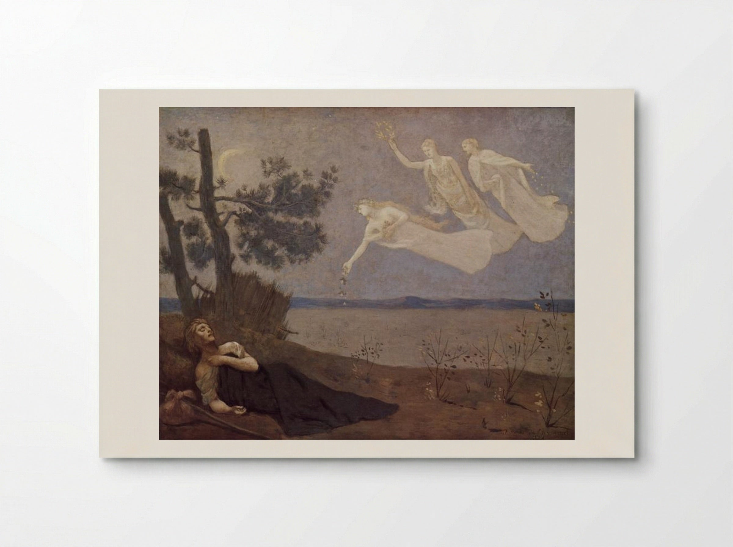 The Dream: In his sleep he Saw Love, Glory and Wealth Appear to Him - Pierre Puvis de Chavannes - Poster
