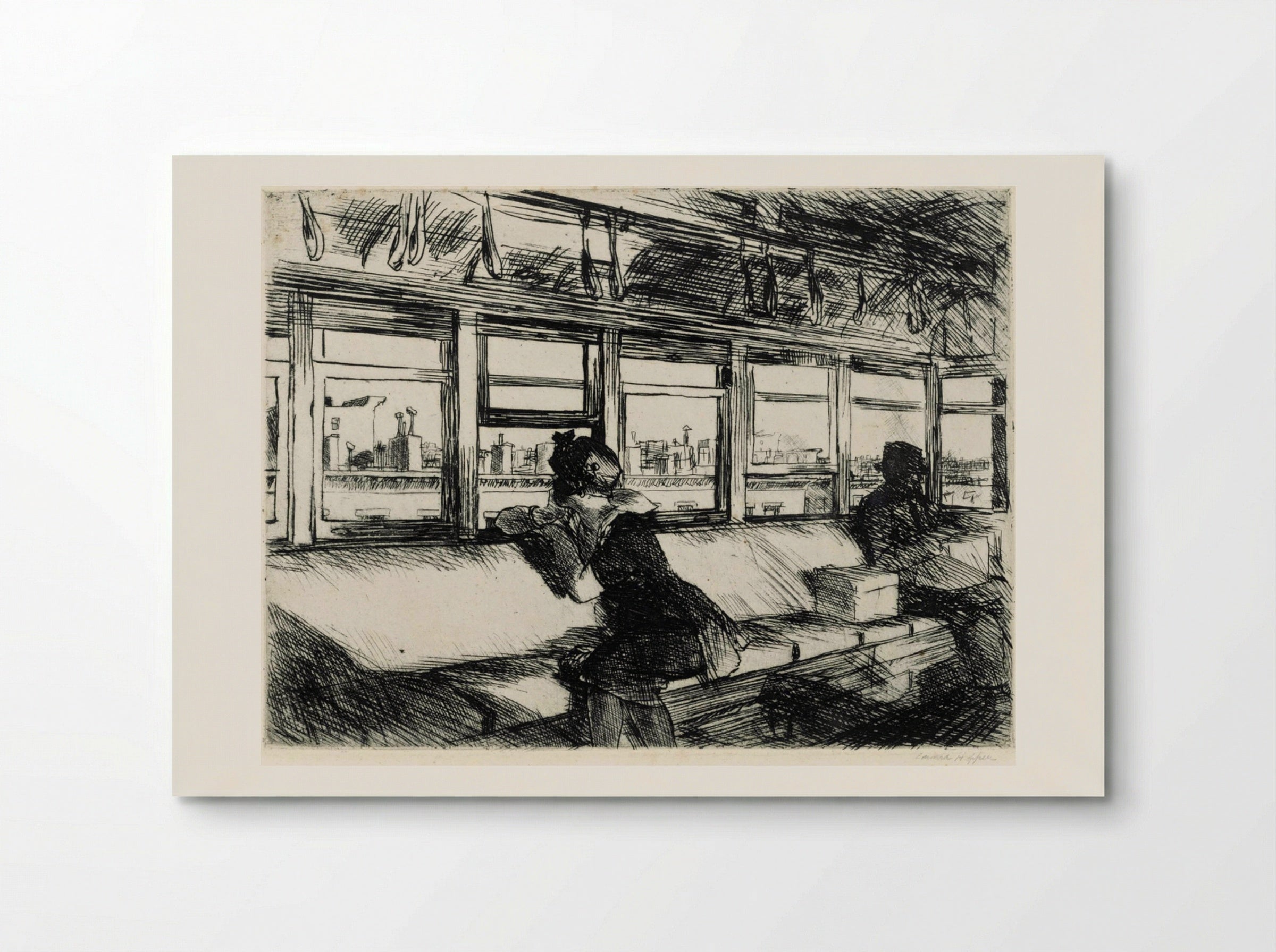 The El Station - Edward Hopper - Poster