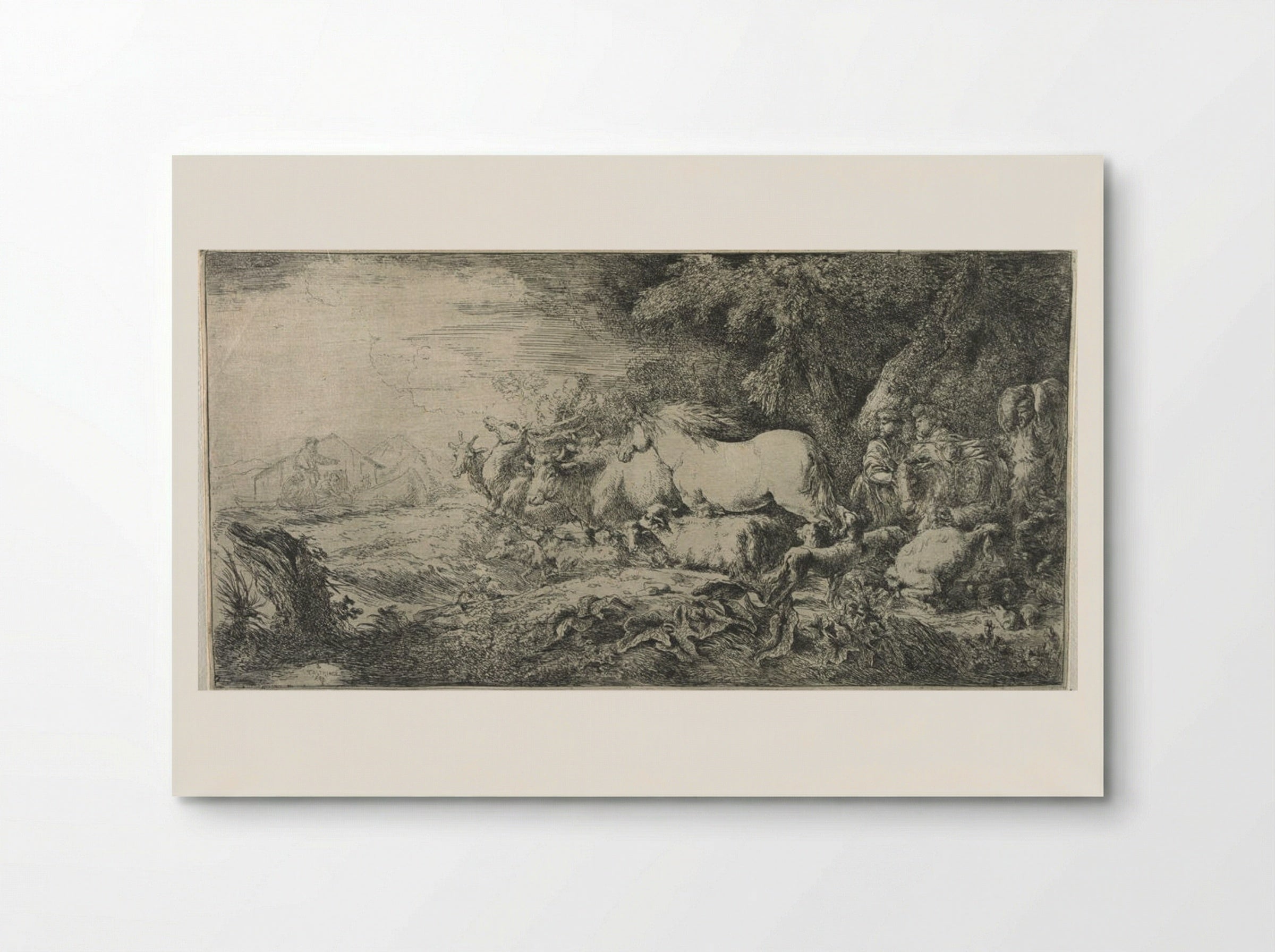 The Entry of the Animals into Noah's Ark - Giovanni Benedetto Castiglione - Poster