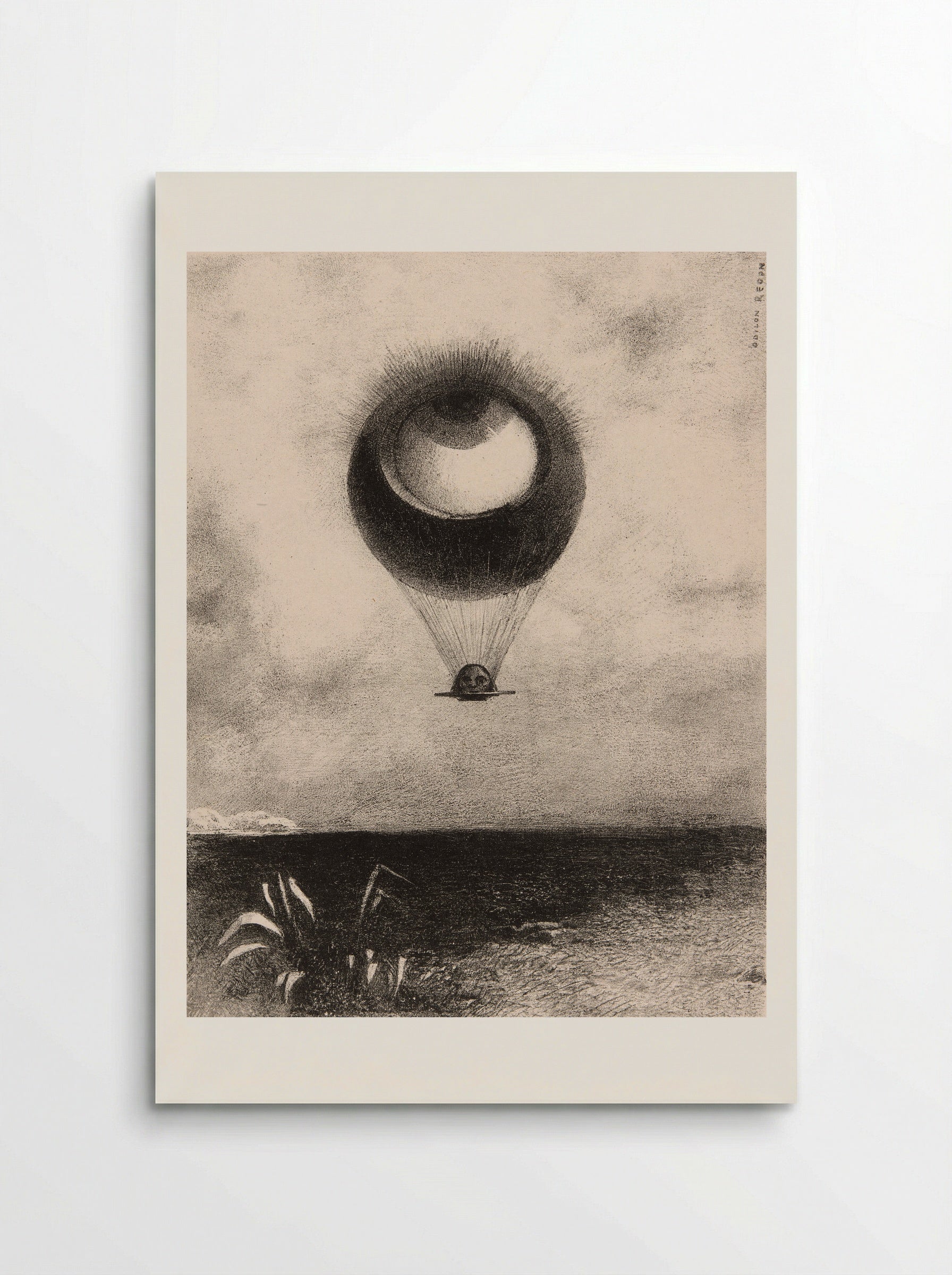 The Eye, Like a Strange Balloon Moves Towards Infinity - Odilon Redon - Poster