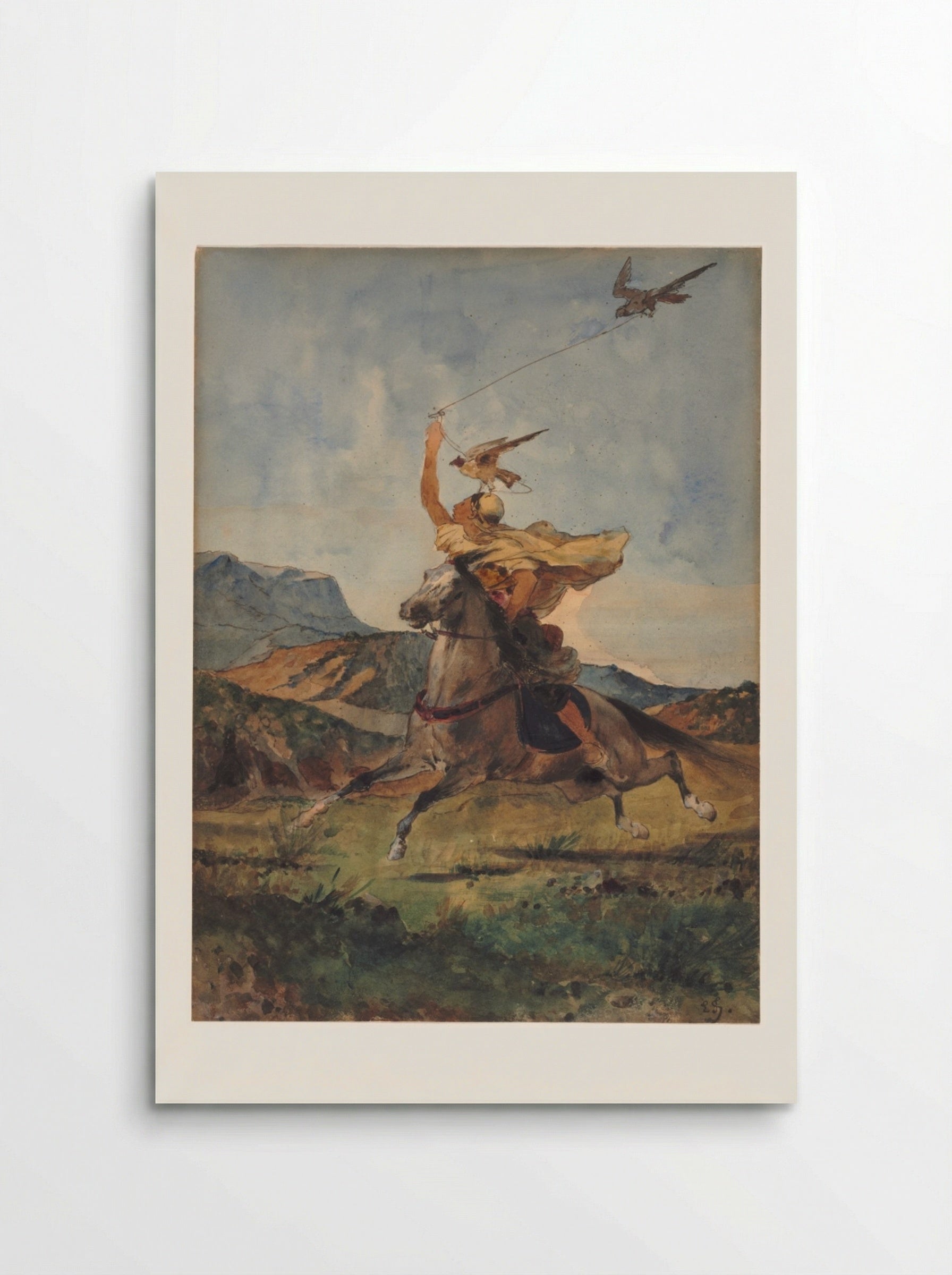 The Falconer - Eugène Fromentin - Poster