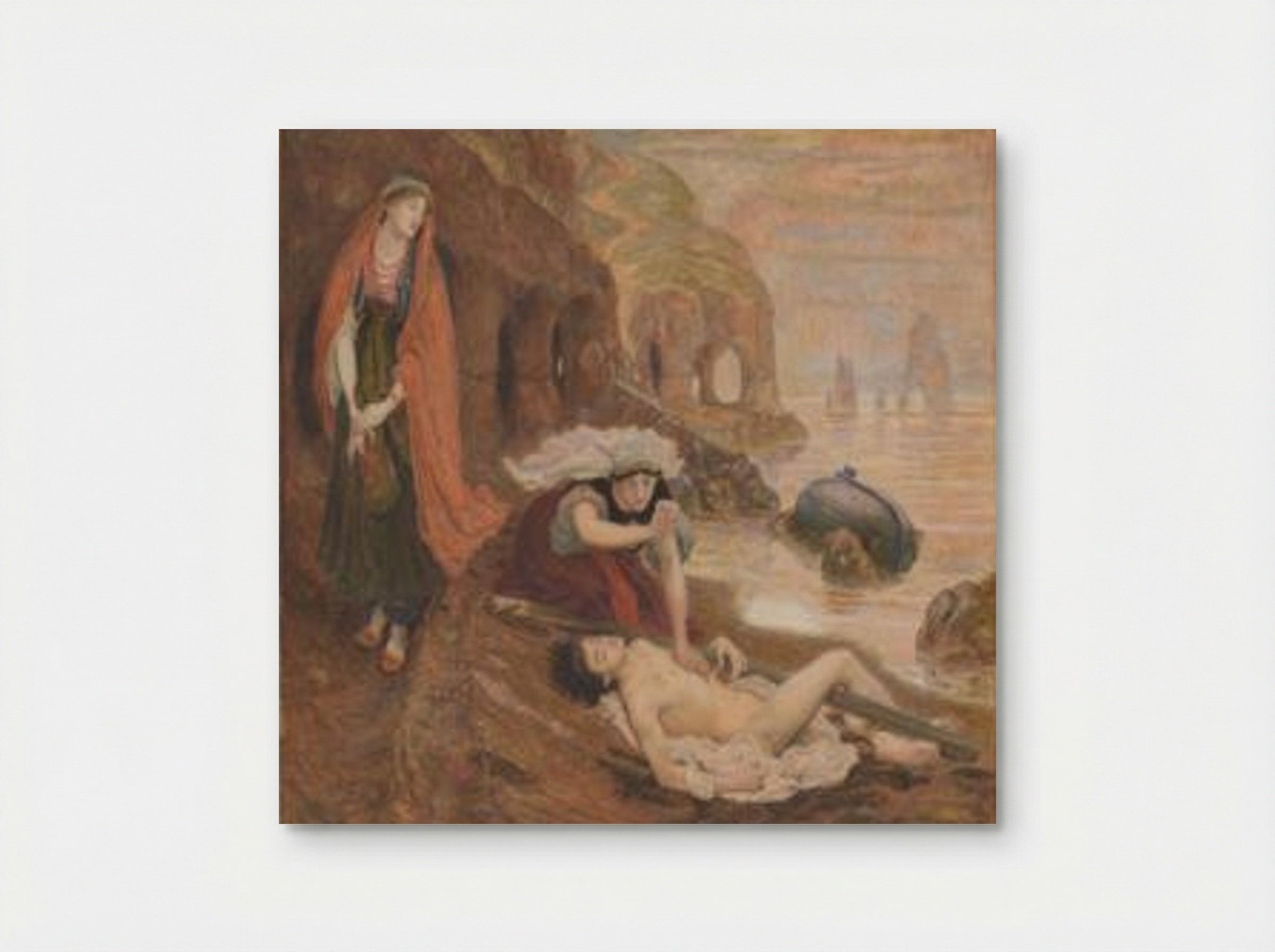 The Finding of Don Juan by Haidée - Ford Madox Brown - Poster