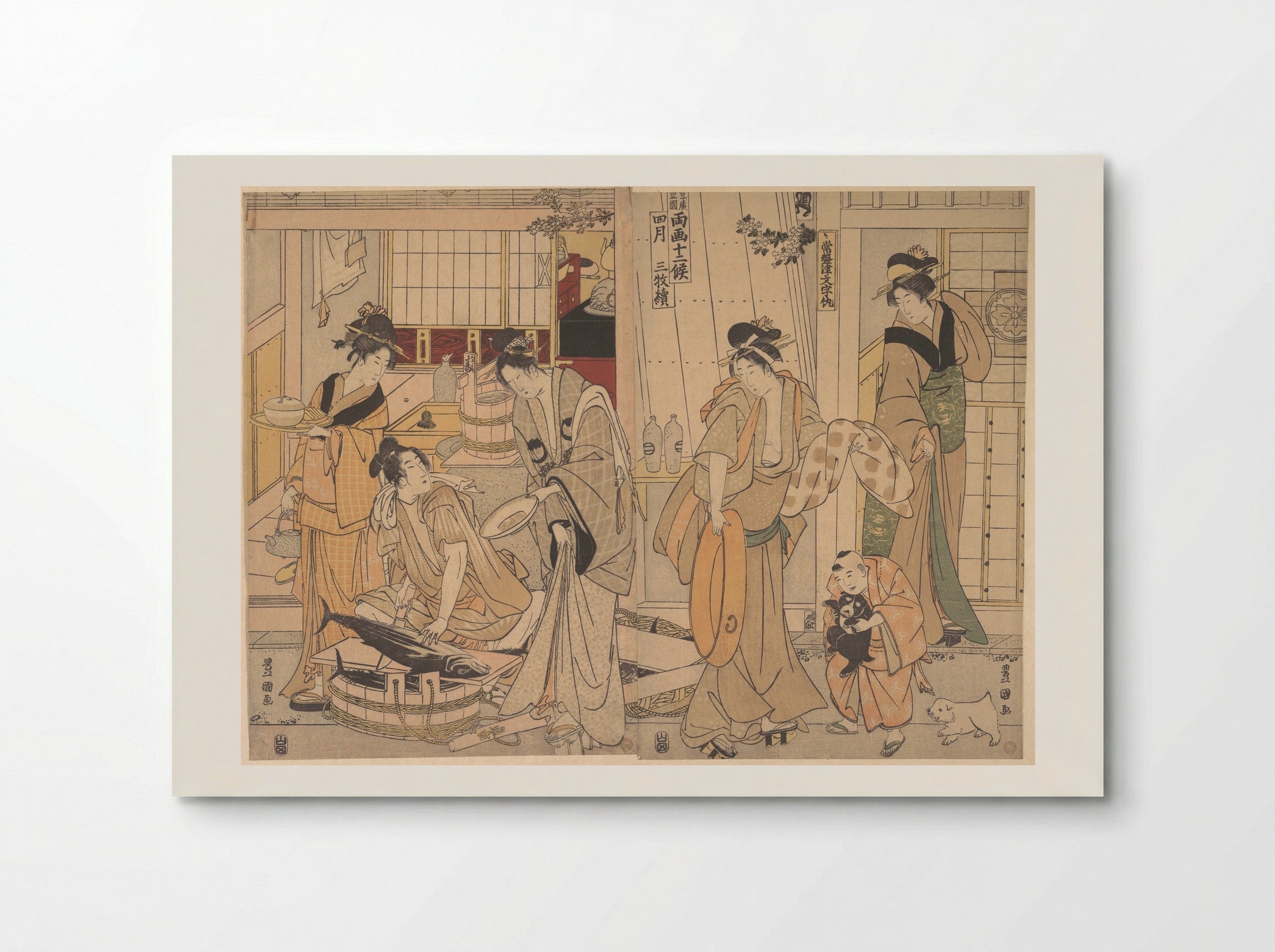 The Fourth Month - Utagawa Toyokuni I - Poster