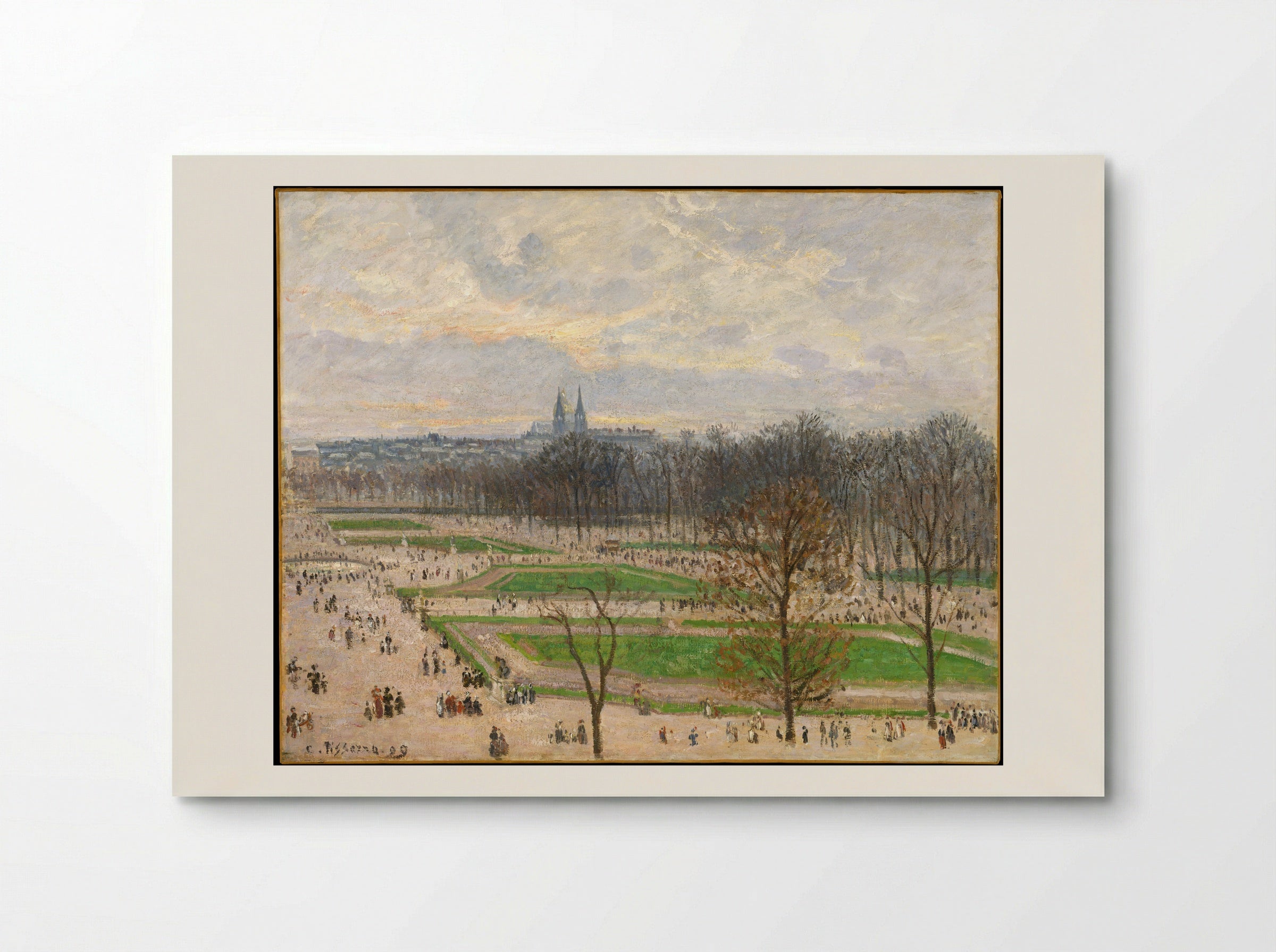 The Garden of the Tuileries on a Winter Afternoon - Camille Pissarro - Poster