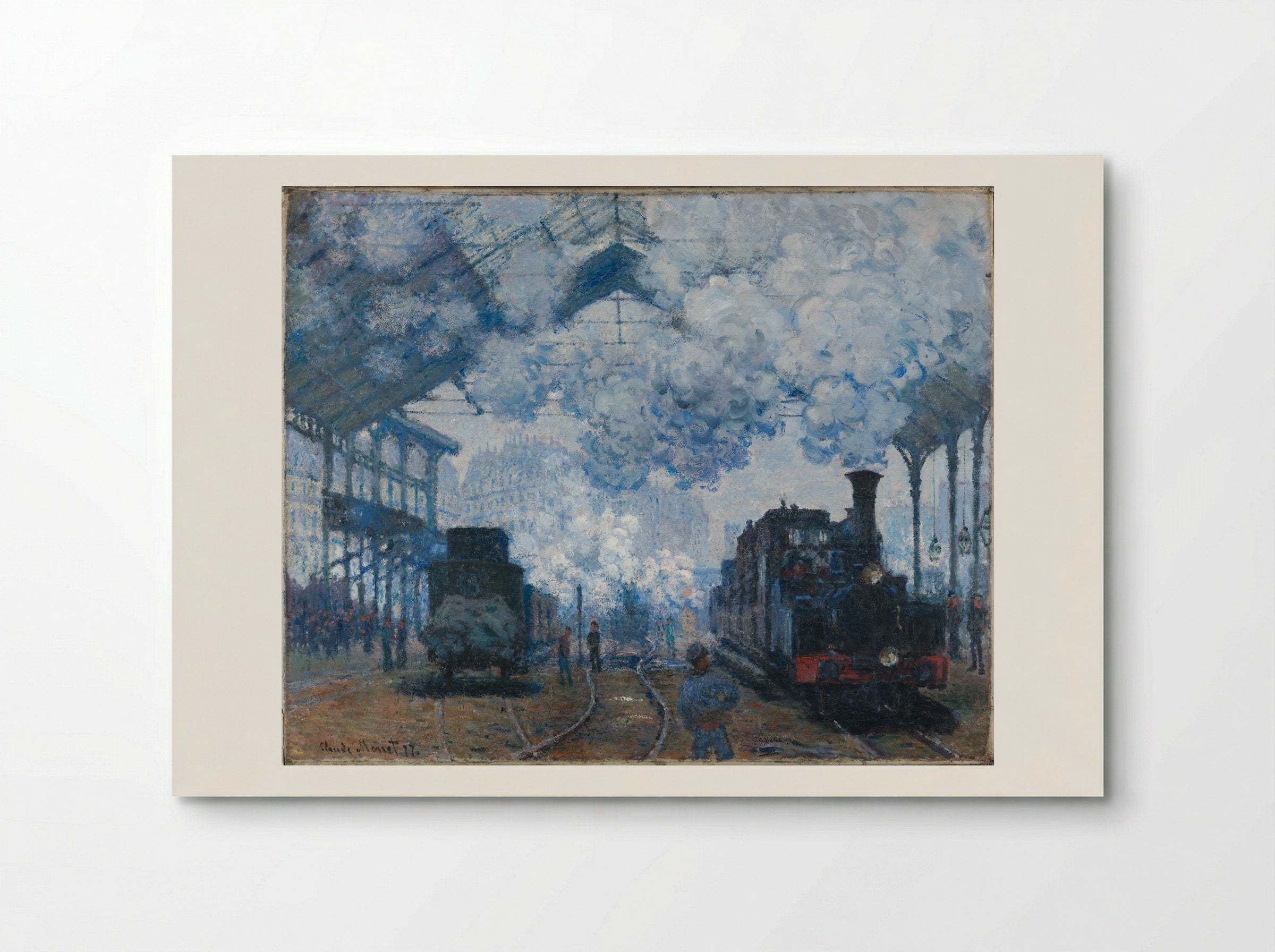 The Gare Saint-Lazare: Arrival of a Train - Claude Monet - Poster