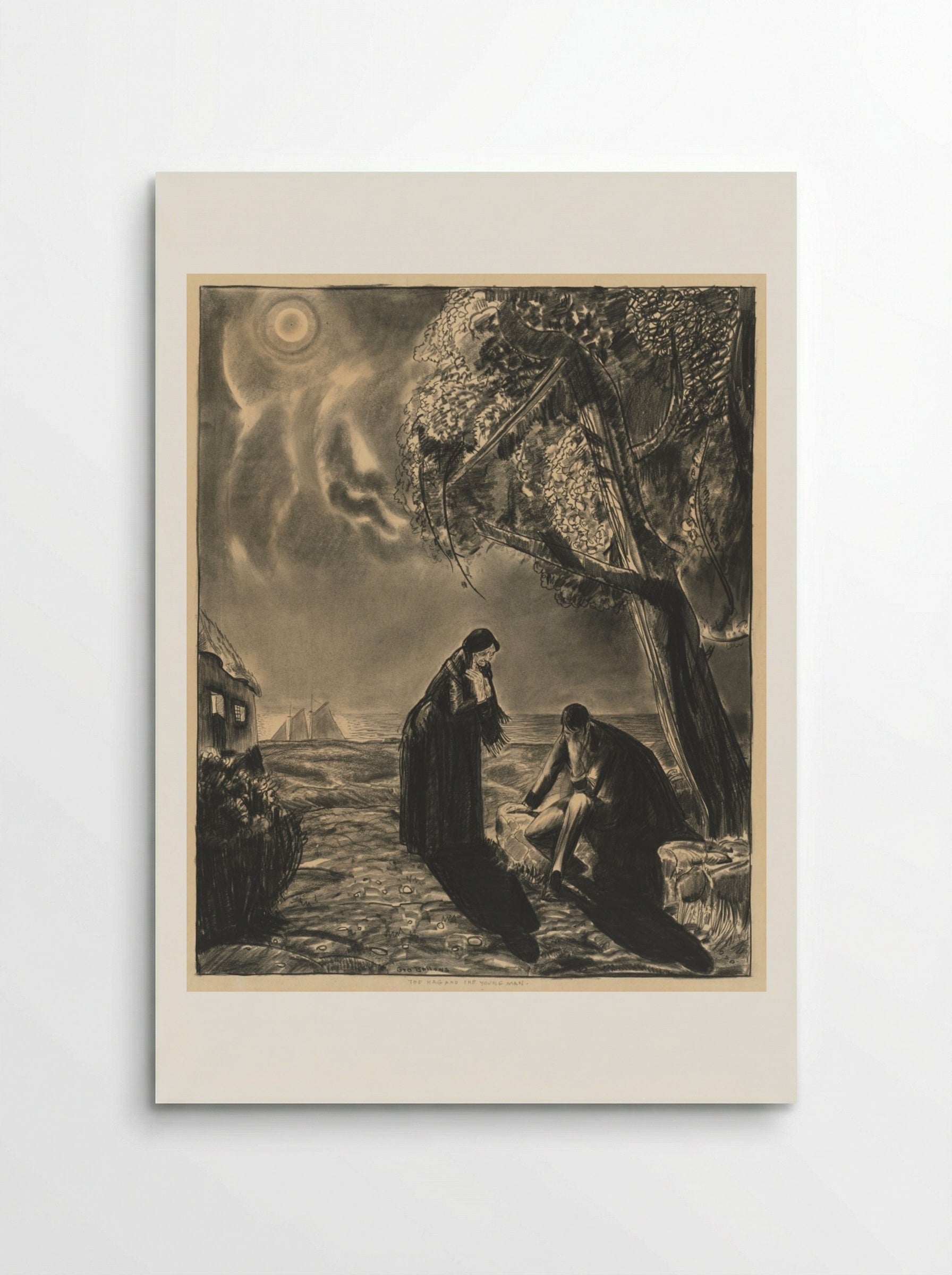 The Hag and the Young Man - George Bellows - Poster