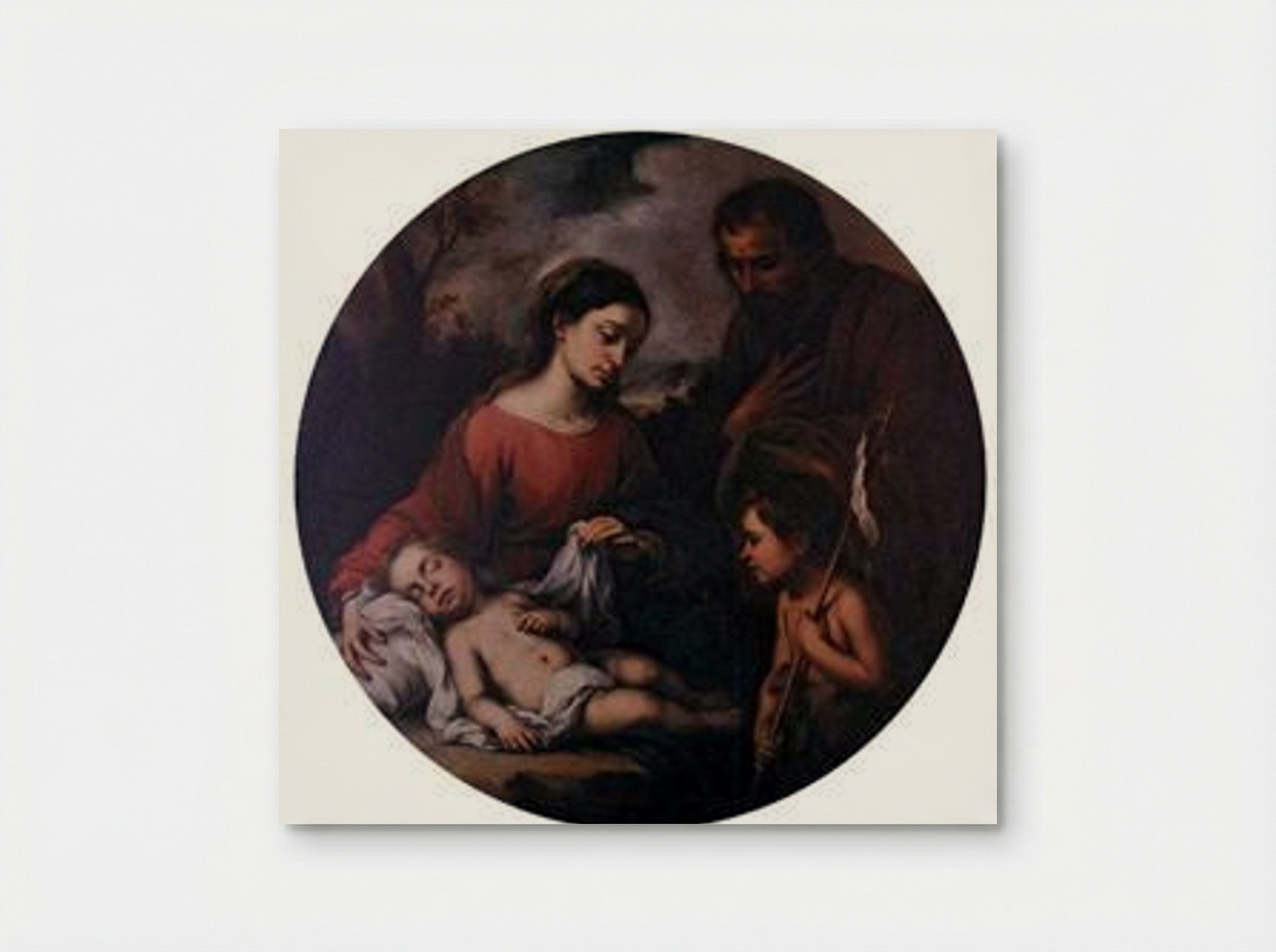The Holy Family with the Infant Saint John - Bartolomé Esteban Murillo - Poster