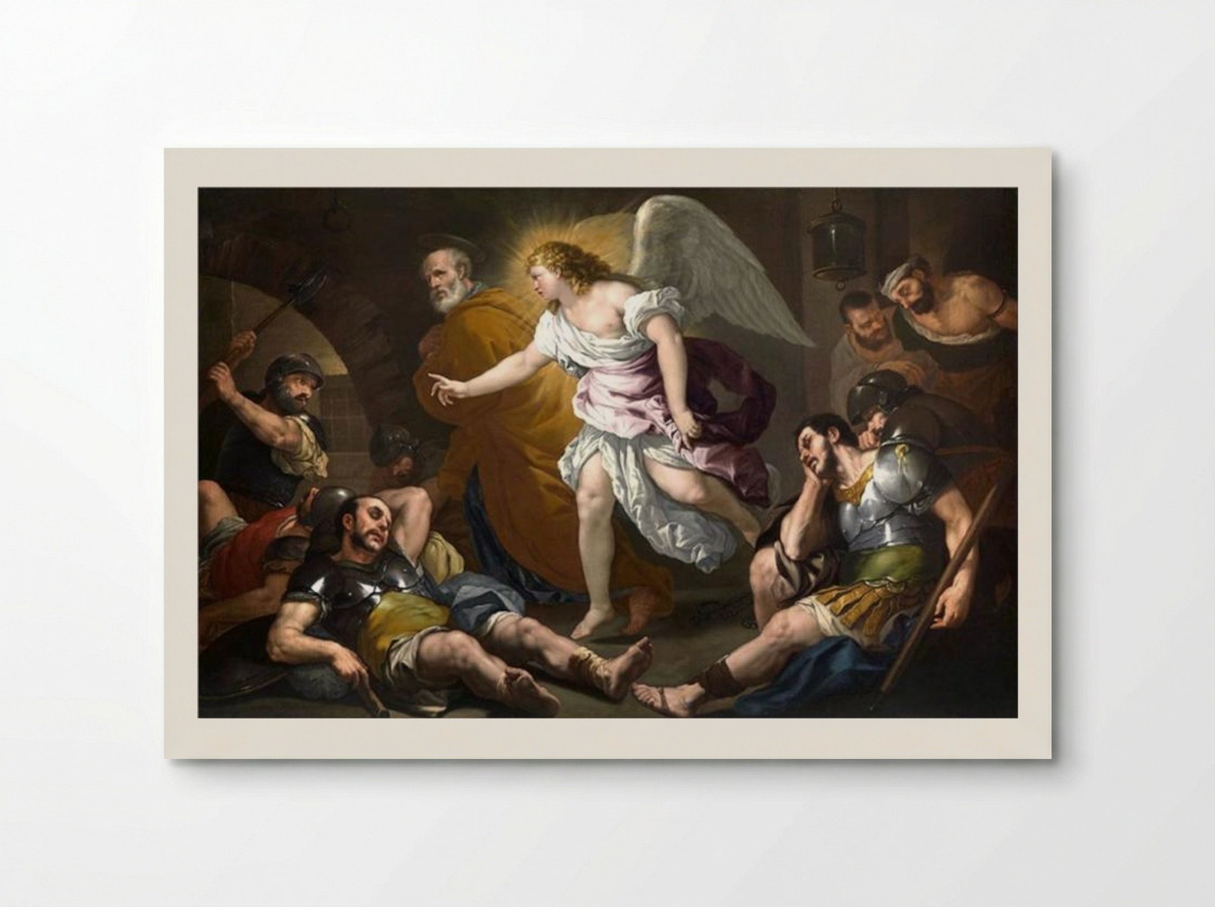 The Liberation of Saint Peter - Luca Giordano - Poster