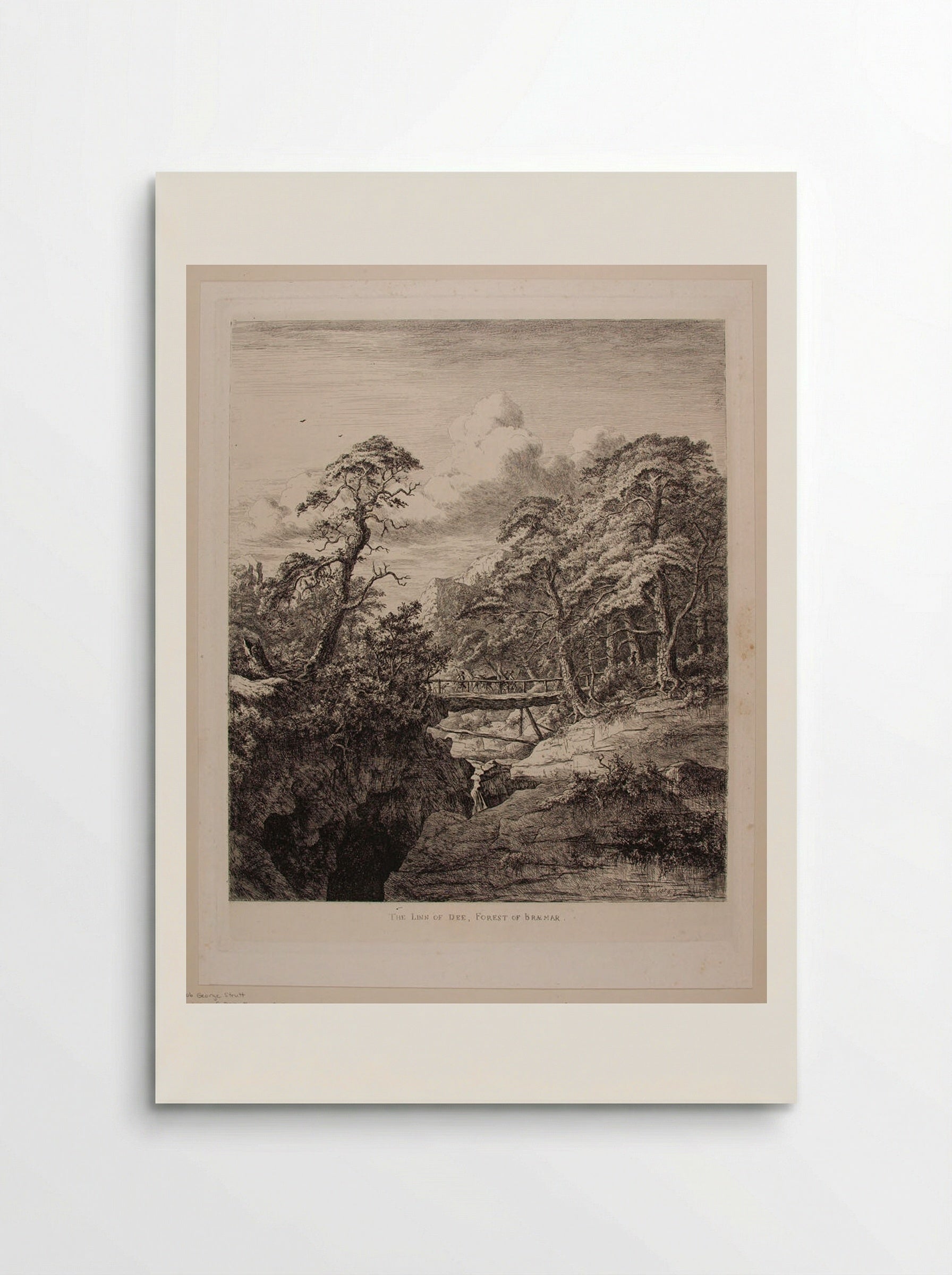 The Linn of Dee, Forest of Braemar - Jacob George Strutt - Poster