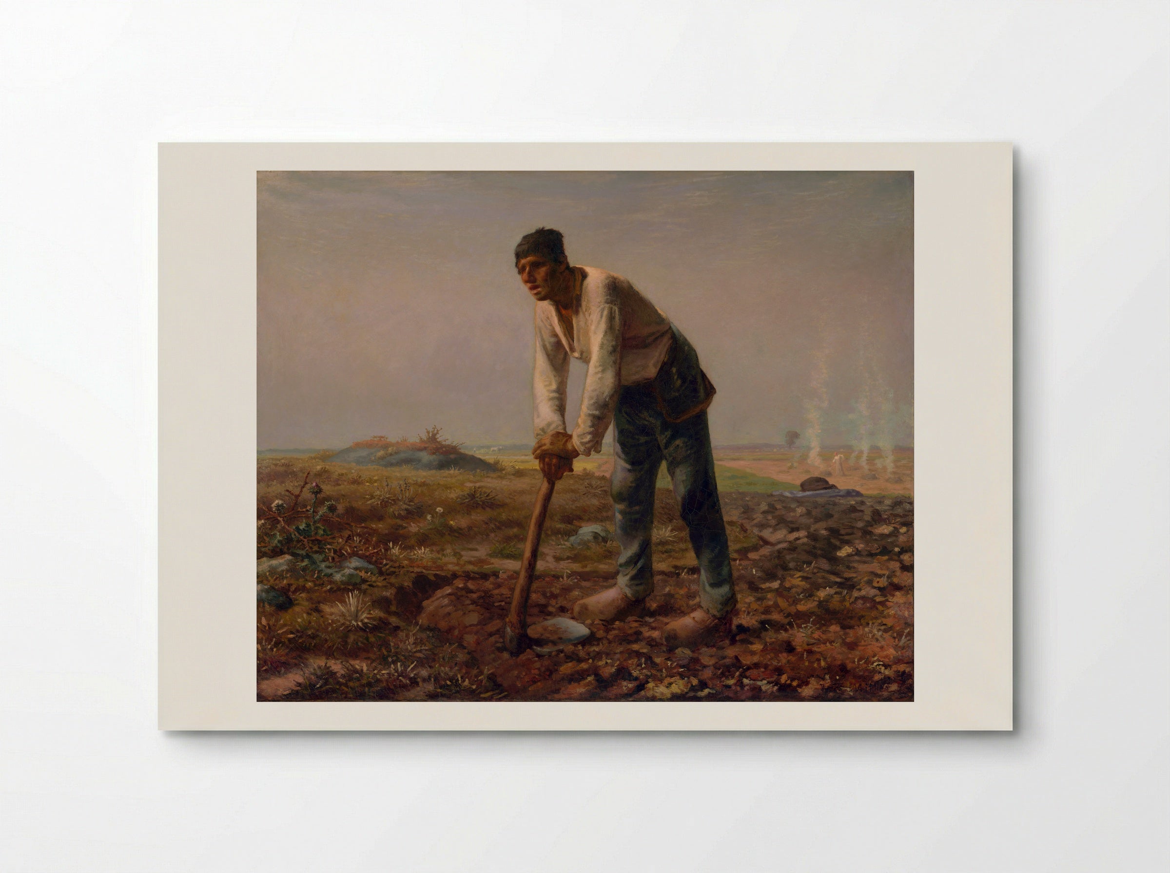 The Man with the Hoe - Jean-François Millet - Poster