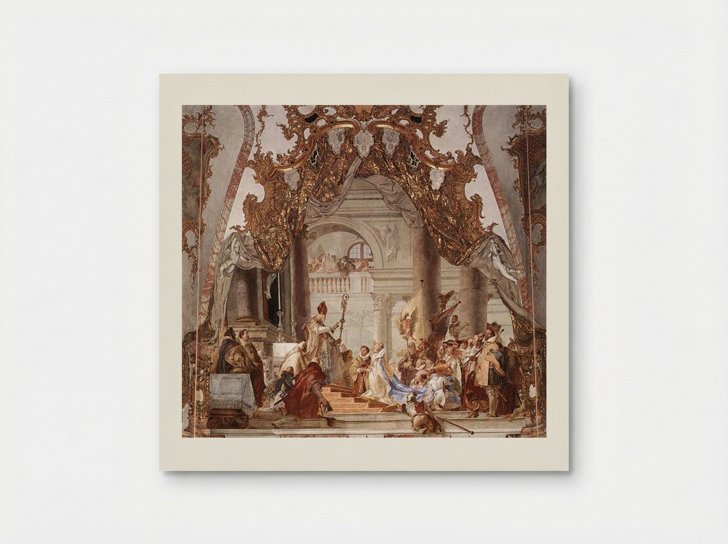 The Marriage of the Emperor Frederick Barbarossa to Beatrice of Burgundy - Giovanni Battista Tiepolo - Poster