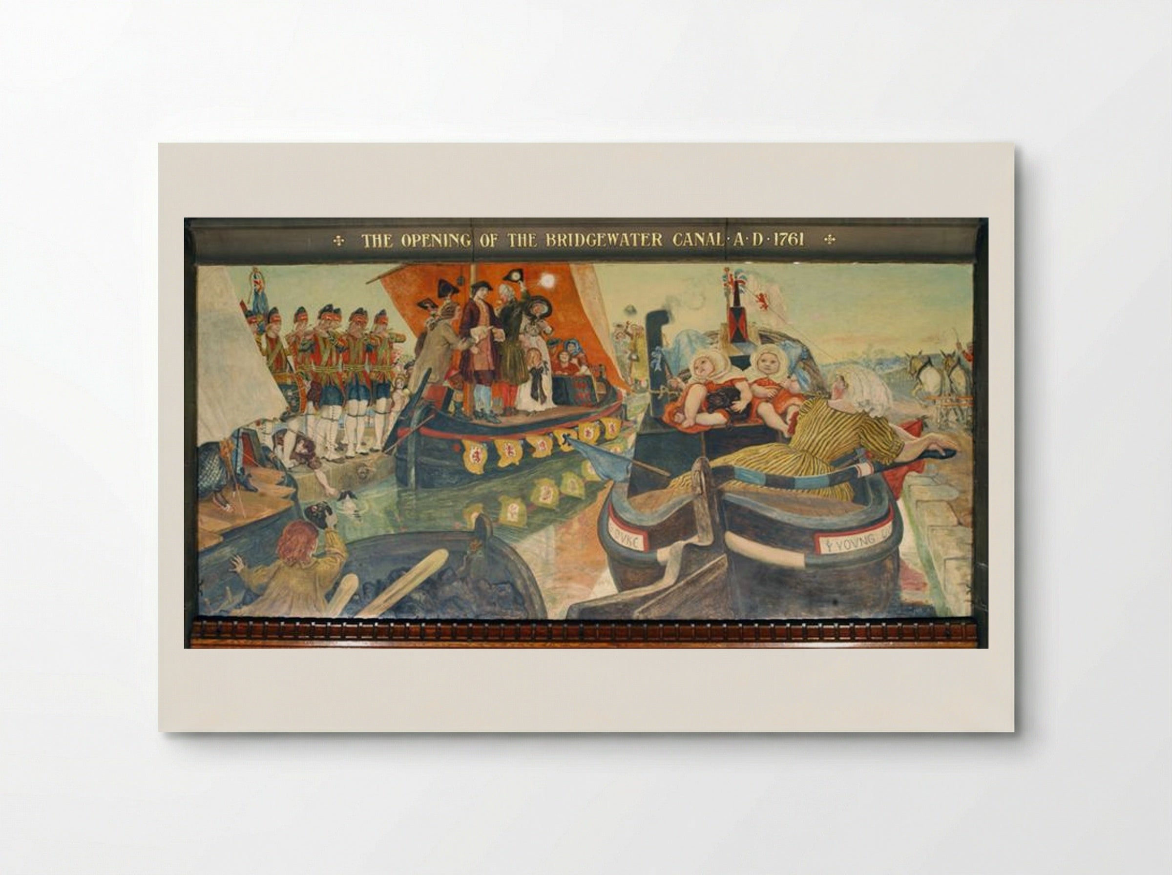 The Opening of the Bridgewater Canal, A.D. 1761 - Ford Madox Brown - Poster