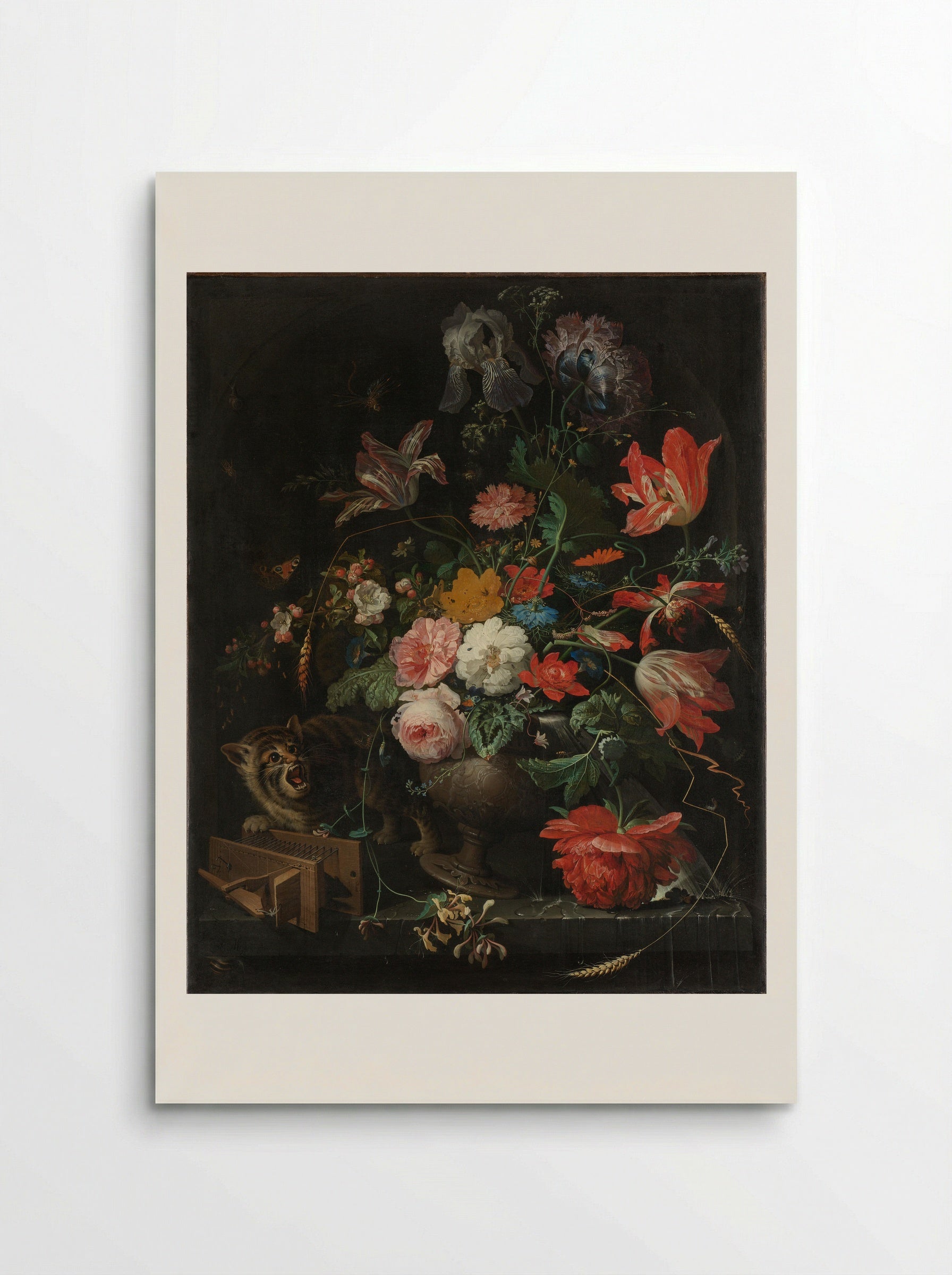 The Overturned Bouquet - Abraham Mignon - Poster