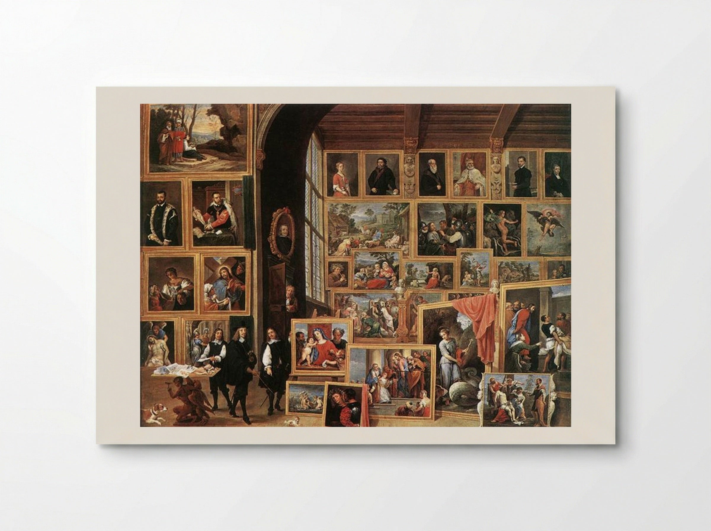 The Picture Gallery of Archduke Leopold Wilhelm - David Teniers the Younger - Poster