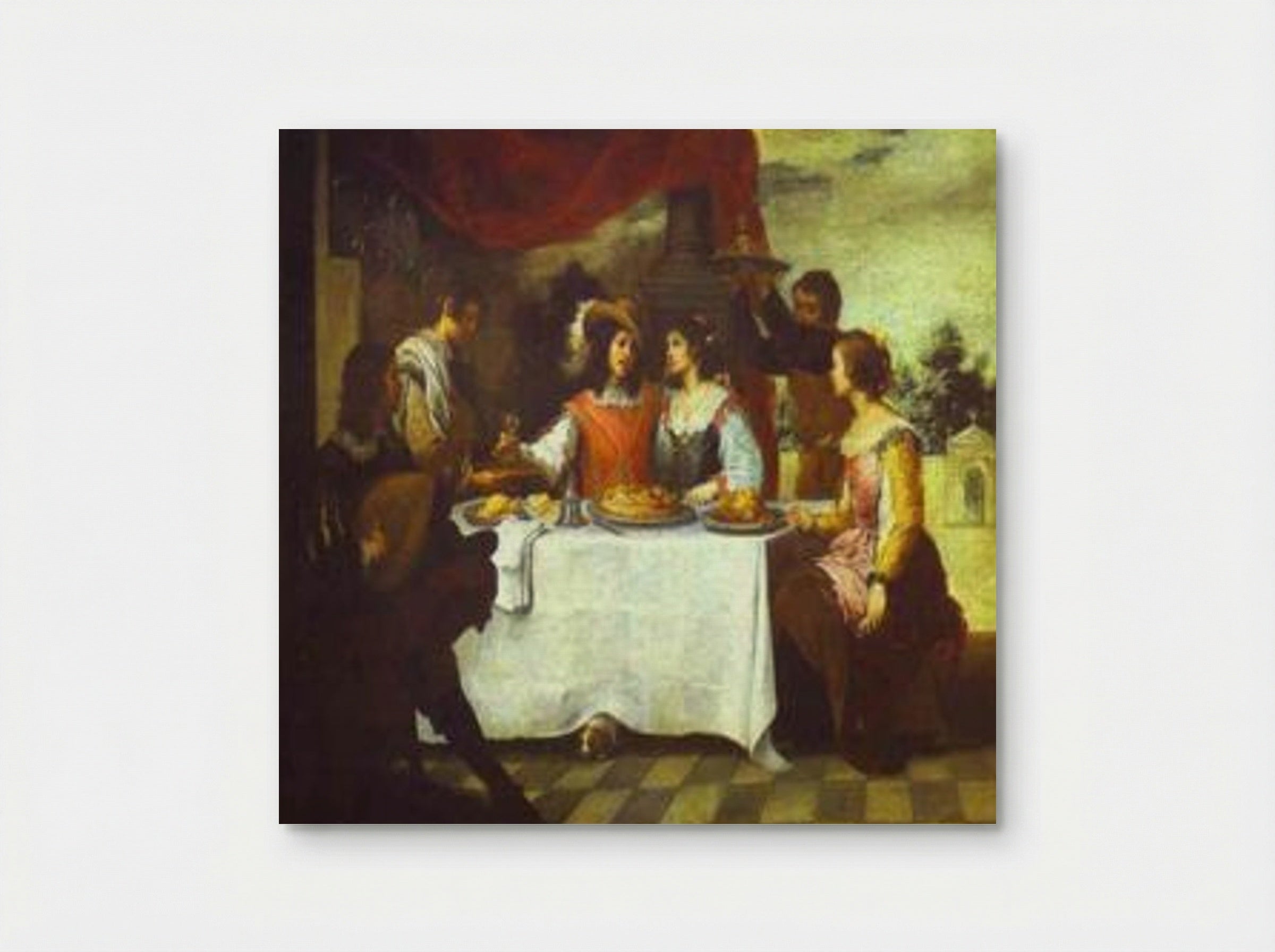 The Prodigal Son Feasting with Courtesans - Bartolomé Esteban Murillo - Poster