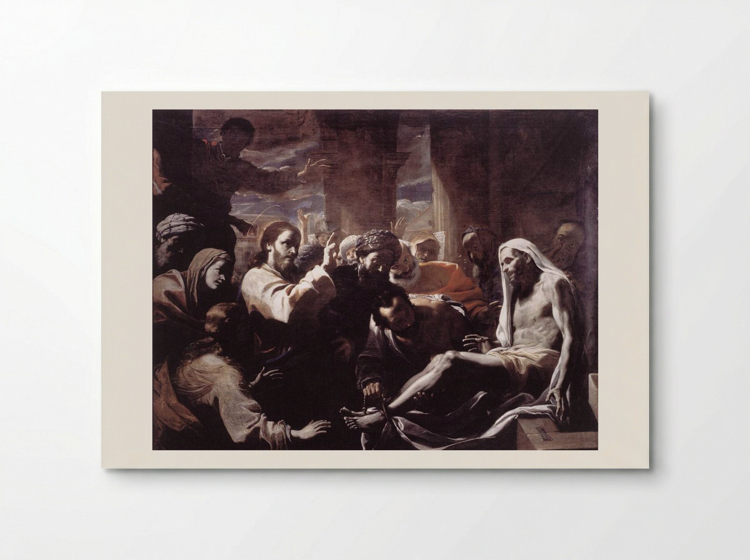 The Raising of Lazarus - Mattia Preti - Poster