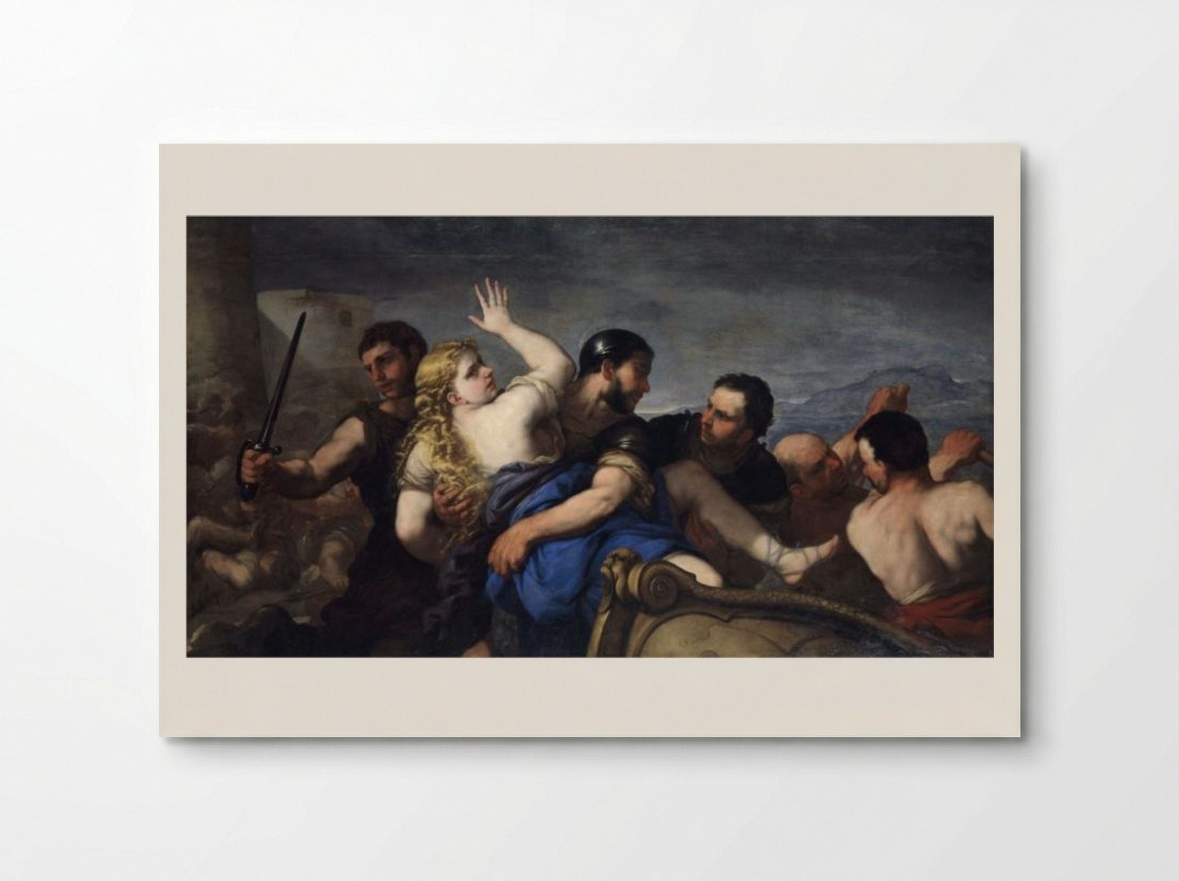 The Rape of Helen - Luca Giordano - Poster