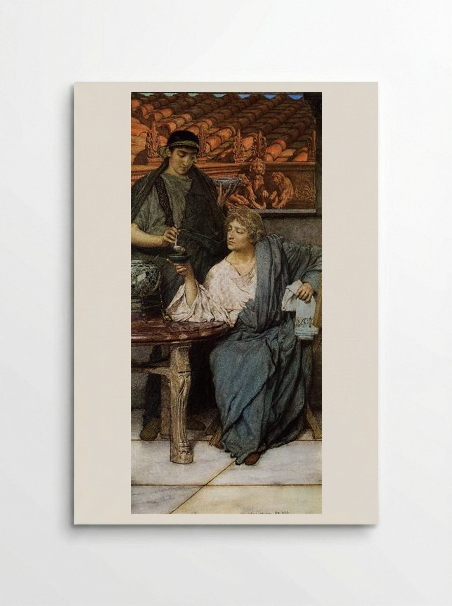 The Roman Wine Tasters - Sir Lawrence Alma-Tadema - Poster