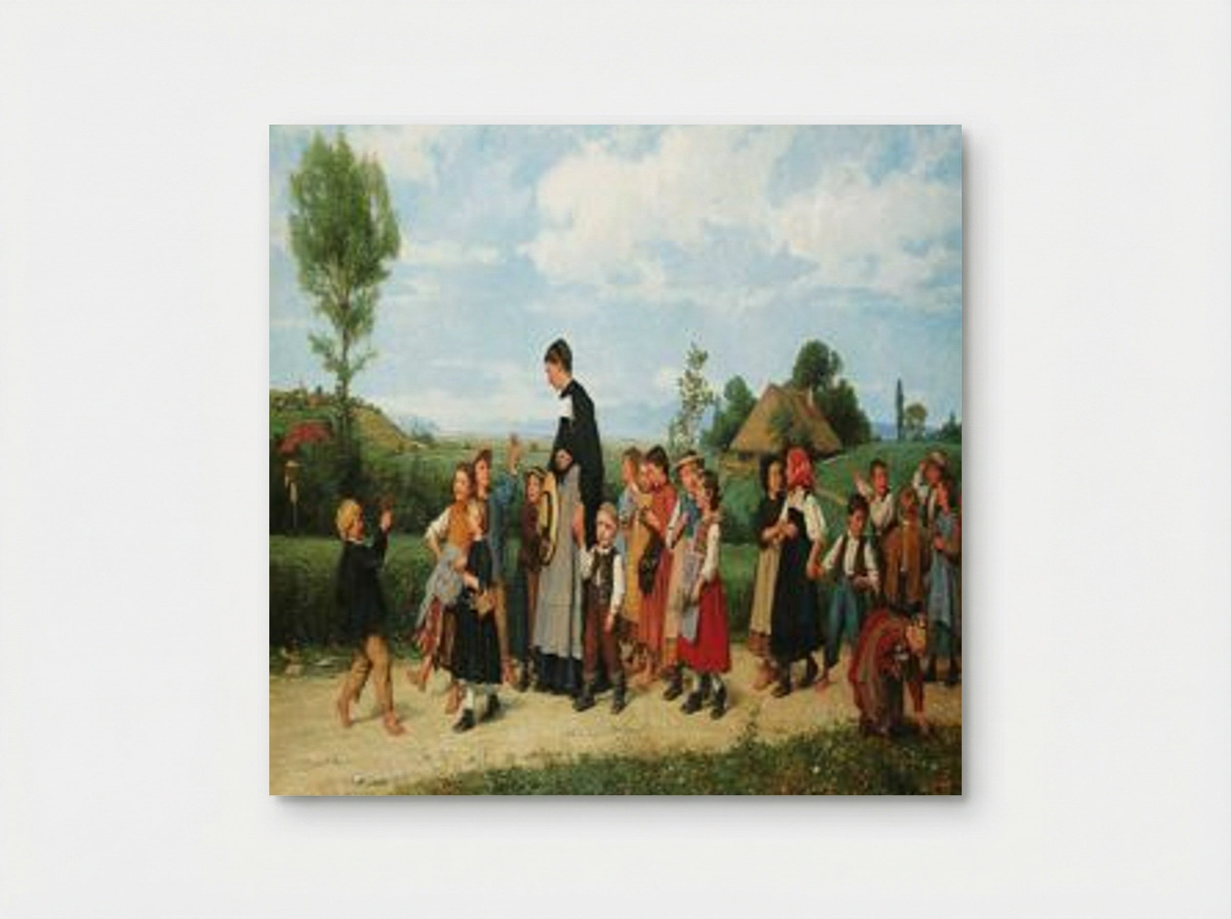 The School Outing - Albert Anker - Poster