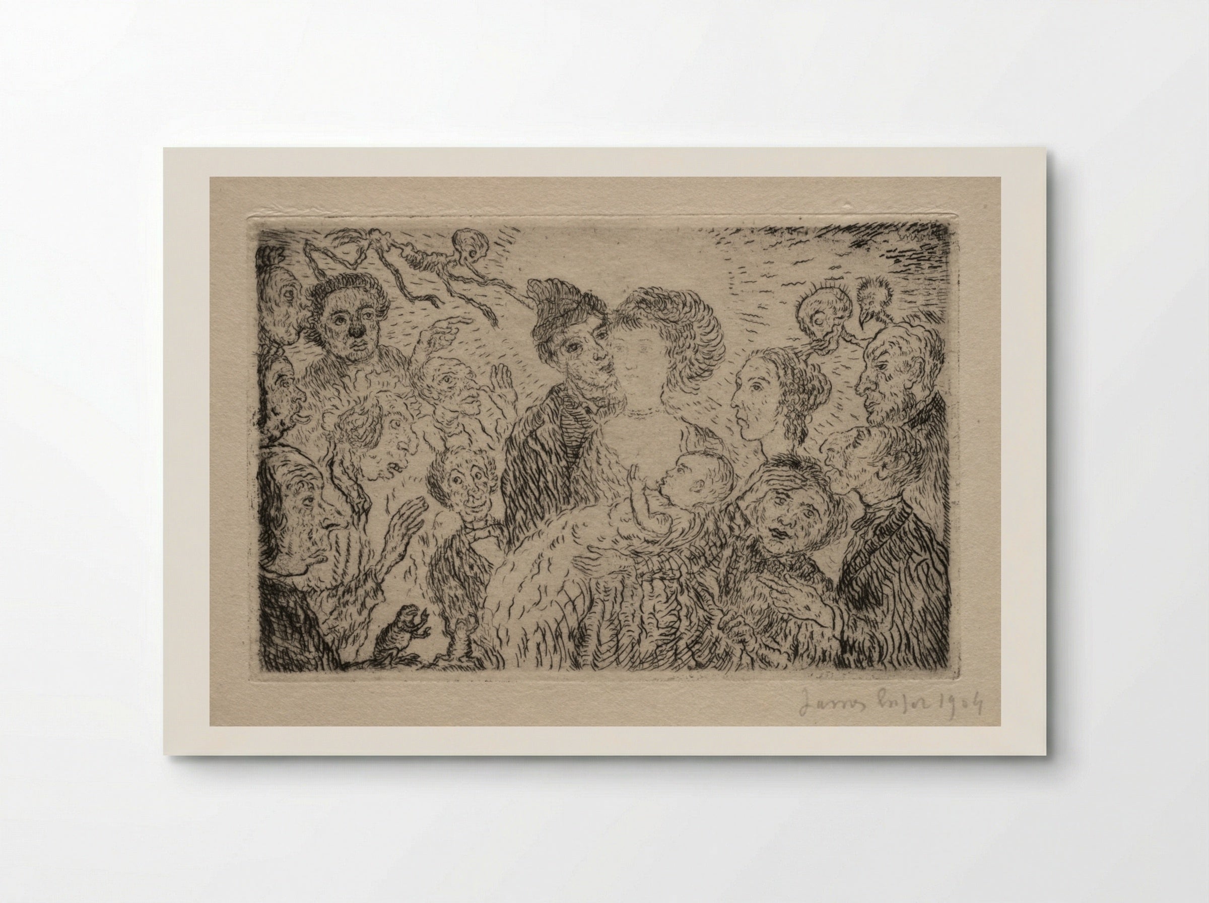 The Seven Deadly Sins: Envy - James Ensor - Poster