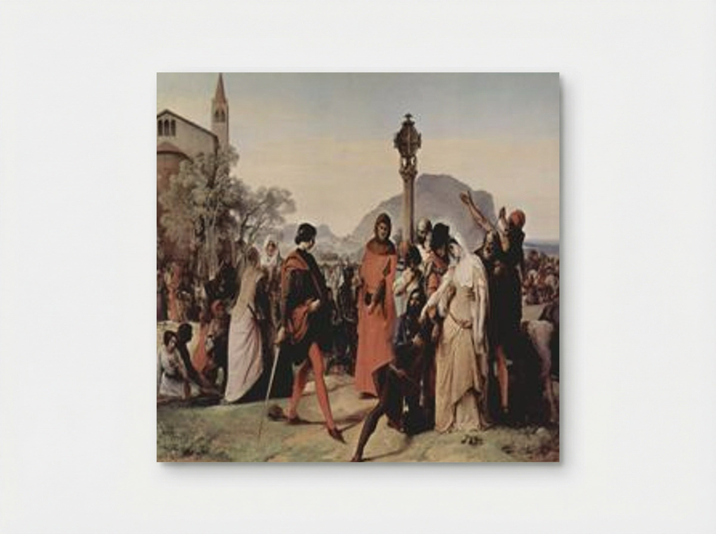 The Sicilian Vespers - Francesco Hayez - Poster