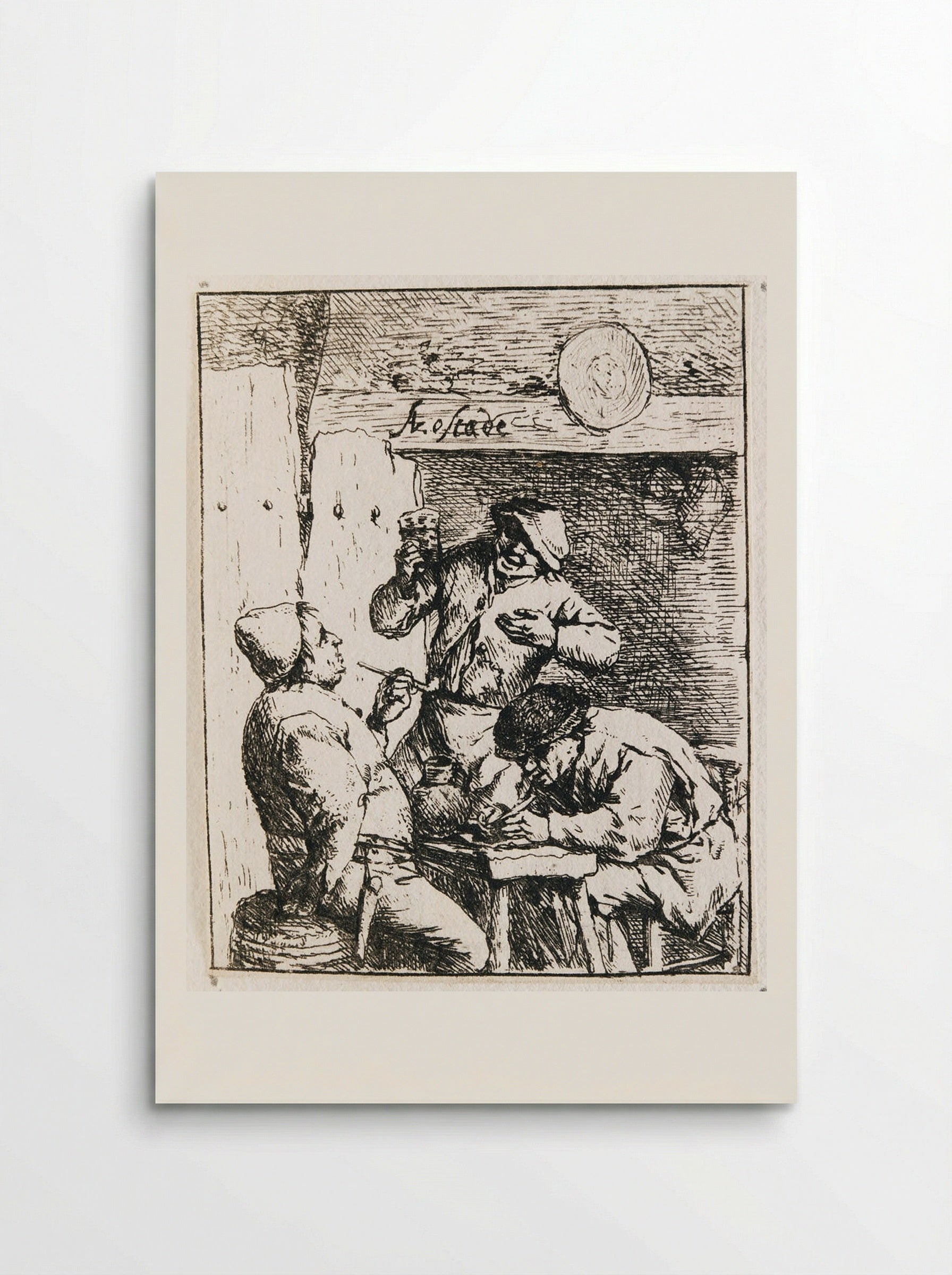 The Smoker and the Drinker - Adriaen van Ostade - Poster