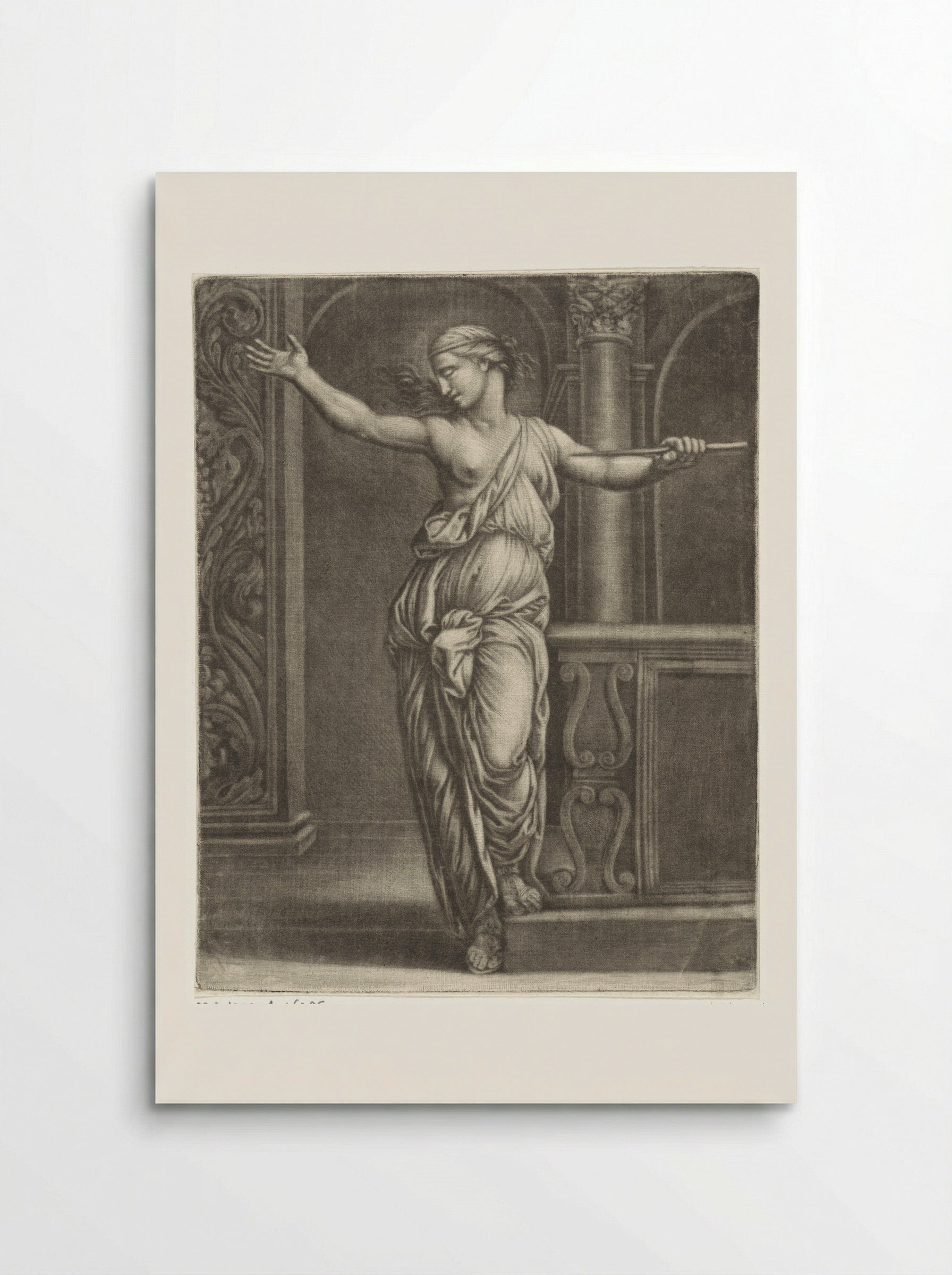 The Suicide of Lucretia - Jan van Somer - Poster