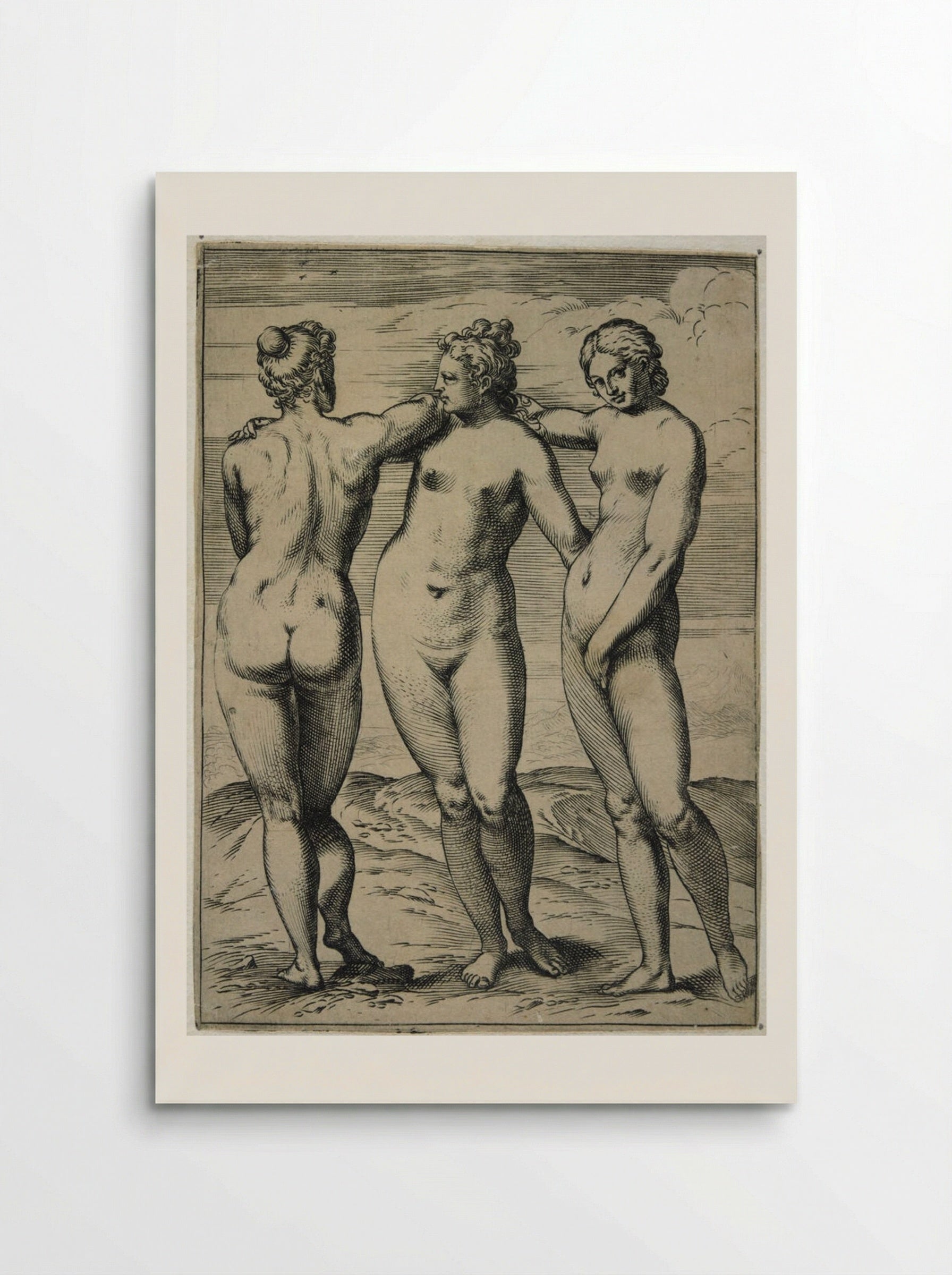 The Three Graces - Agostino Carracci - Poster