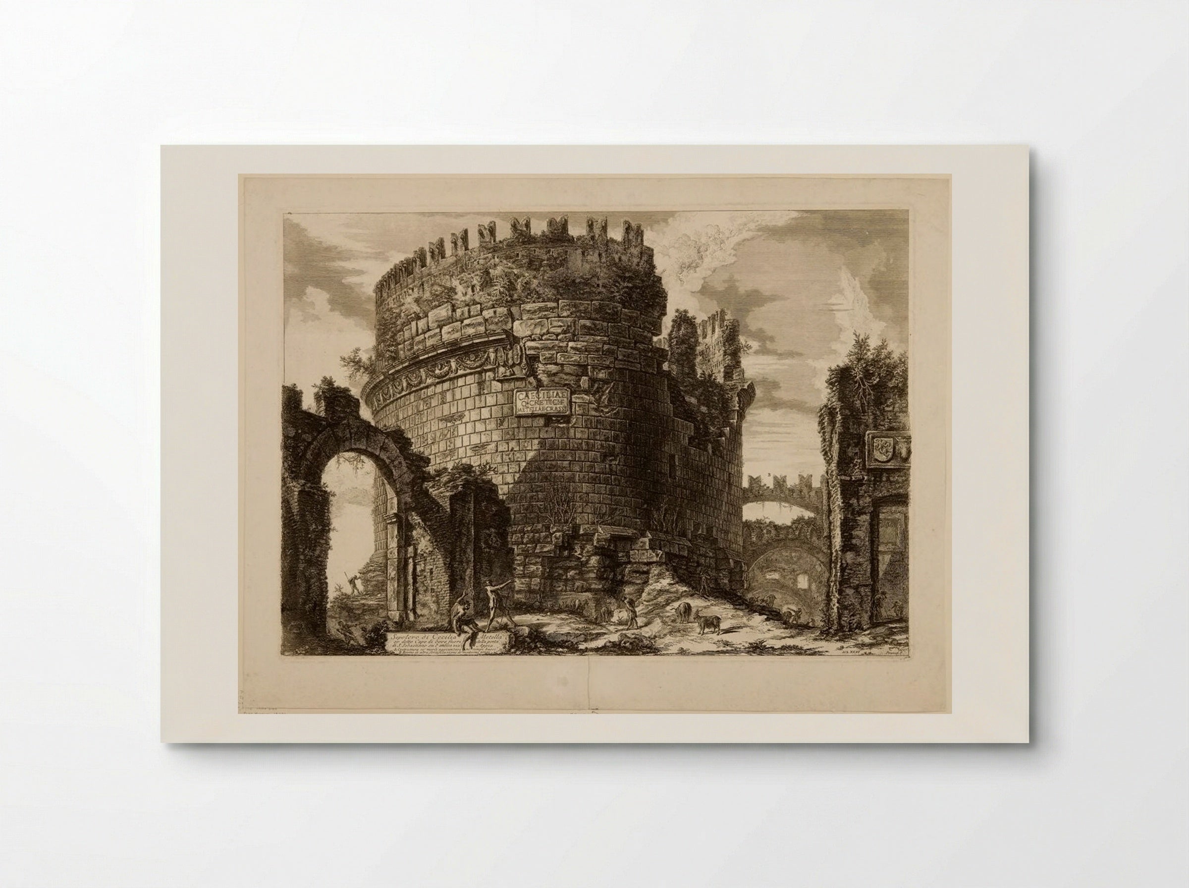 The Tomb of Caecilia Metella - Giovanni Battista Piranesi - Poster