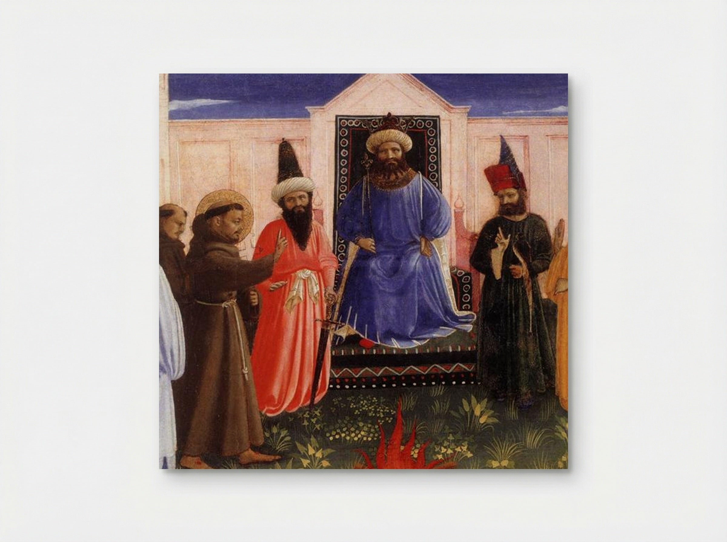 The Trial by Fire of St. Francis before the Sultan - Fra Angelico - Poster