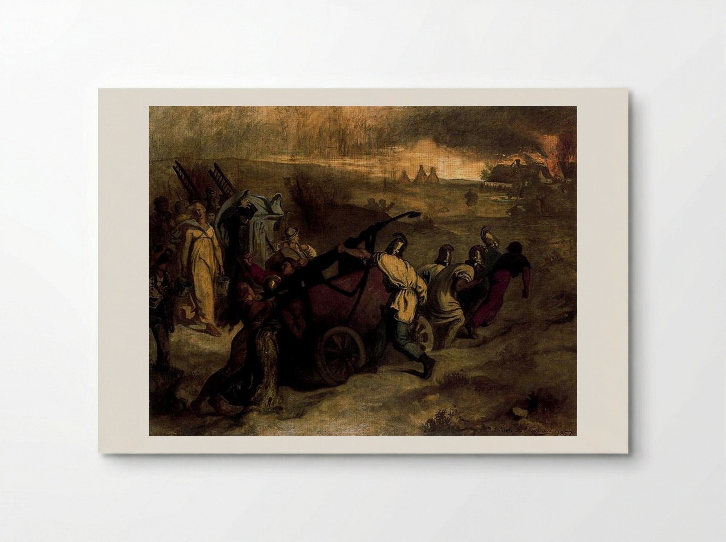The Village Firemen - Pierre Puvis de Chavannes - Poster