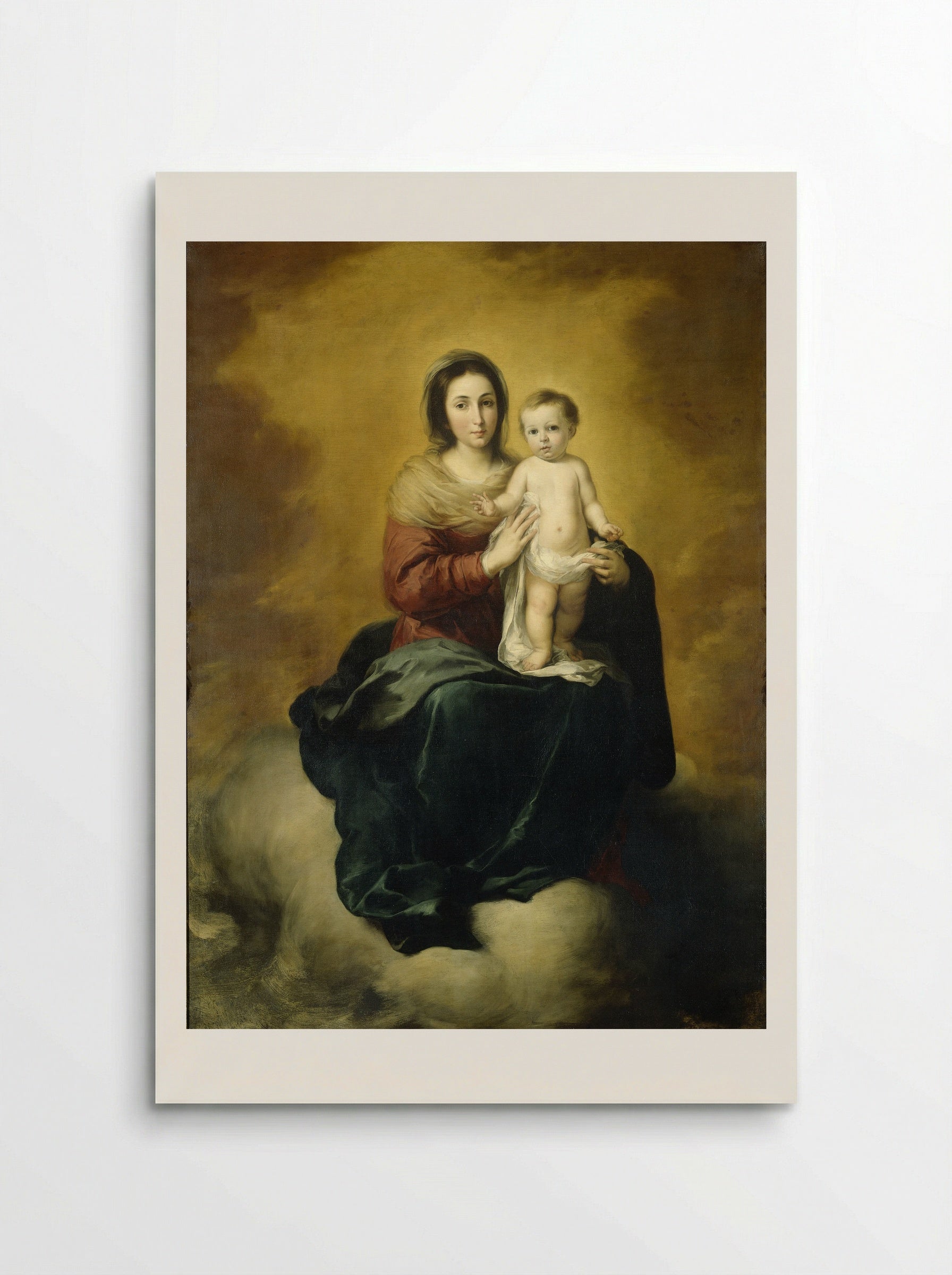 The Virgin and Child - Bartolomé Esteban Murillo - Poster