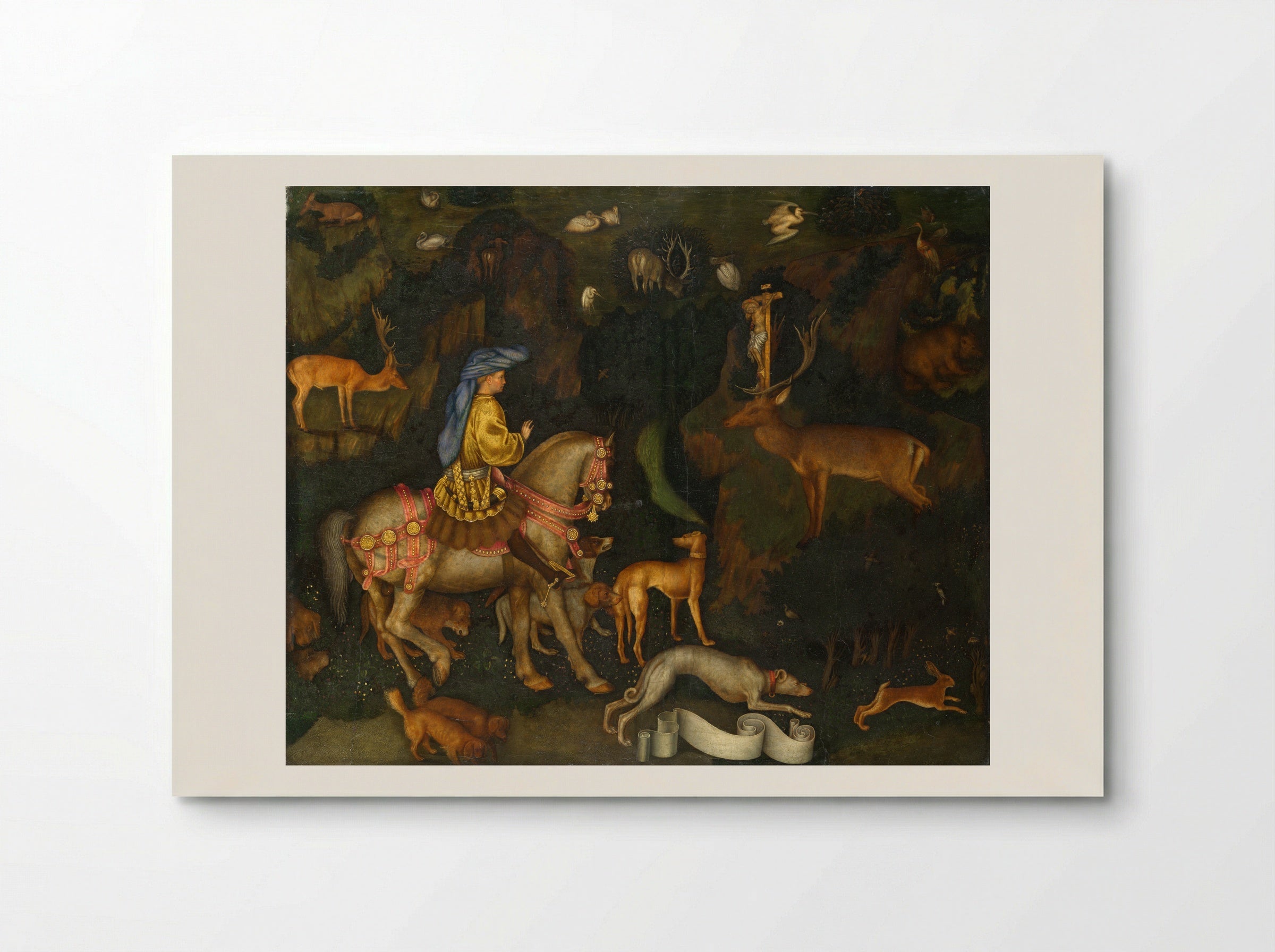 The Vision of Saint Eustace - Pisanello - Poster