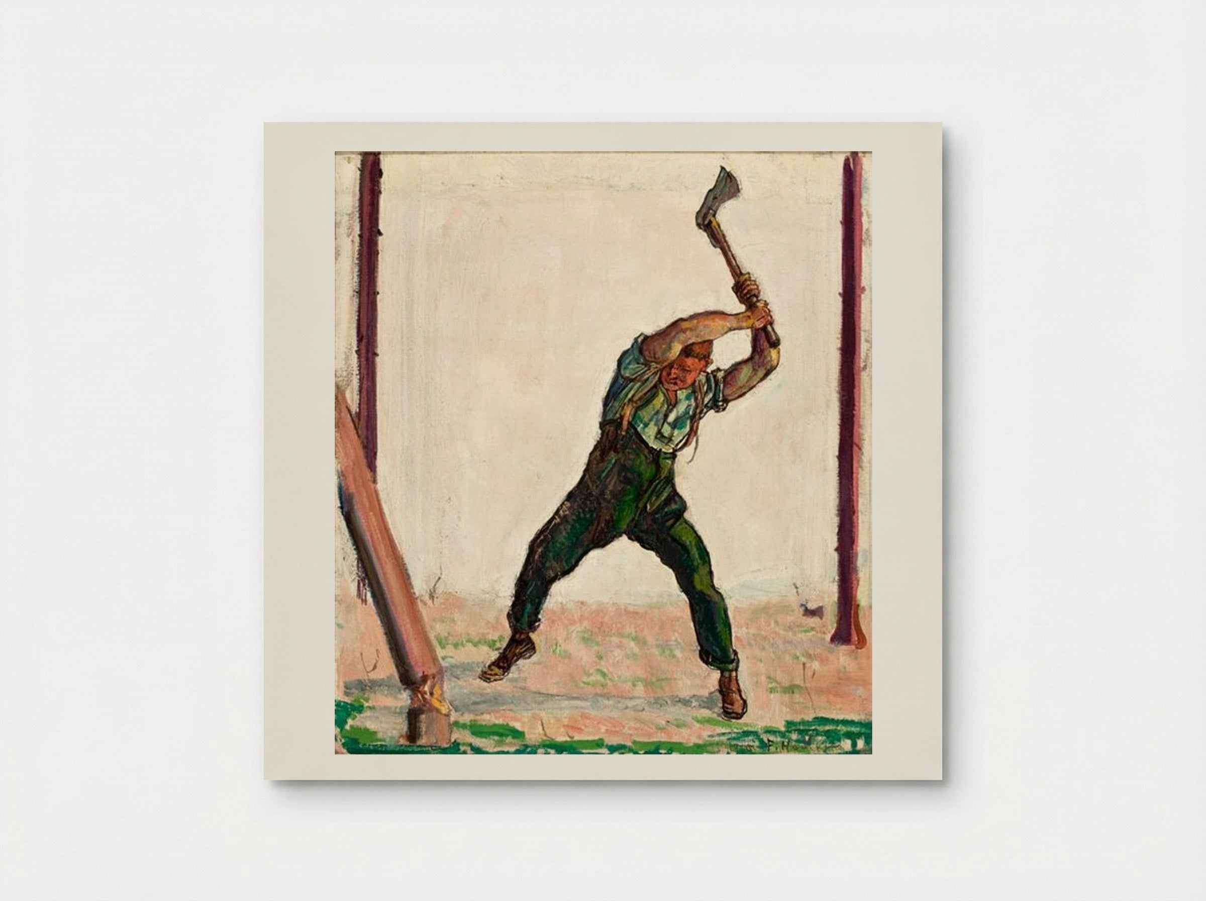 The Woodcutter - Ferdinand Hodler - Poster