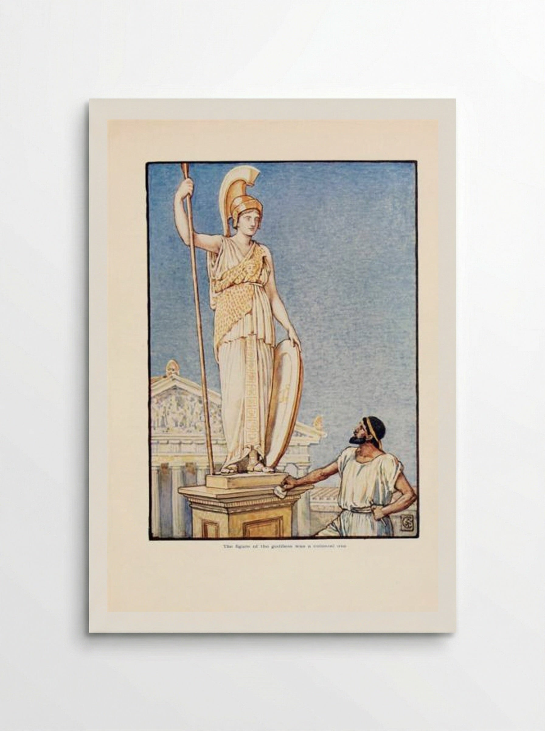 The figure of the Goddess was a Colossal one - Walter Crane - Poster