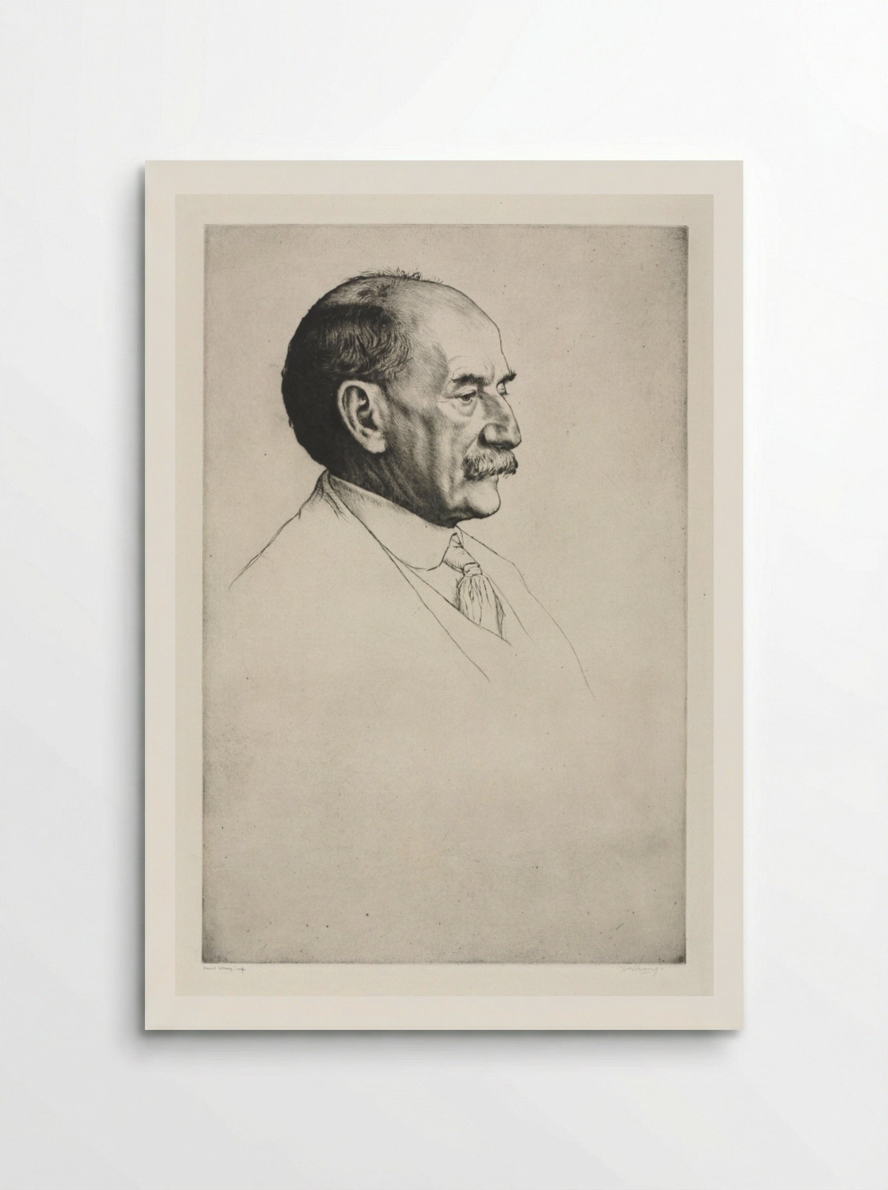 Thomas Hardy, Facing Right - William Strang - Poster