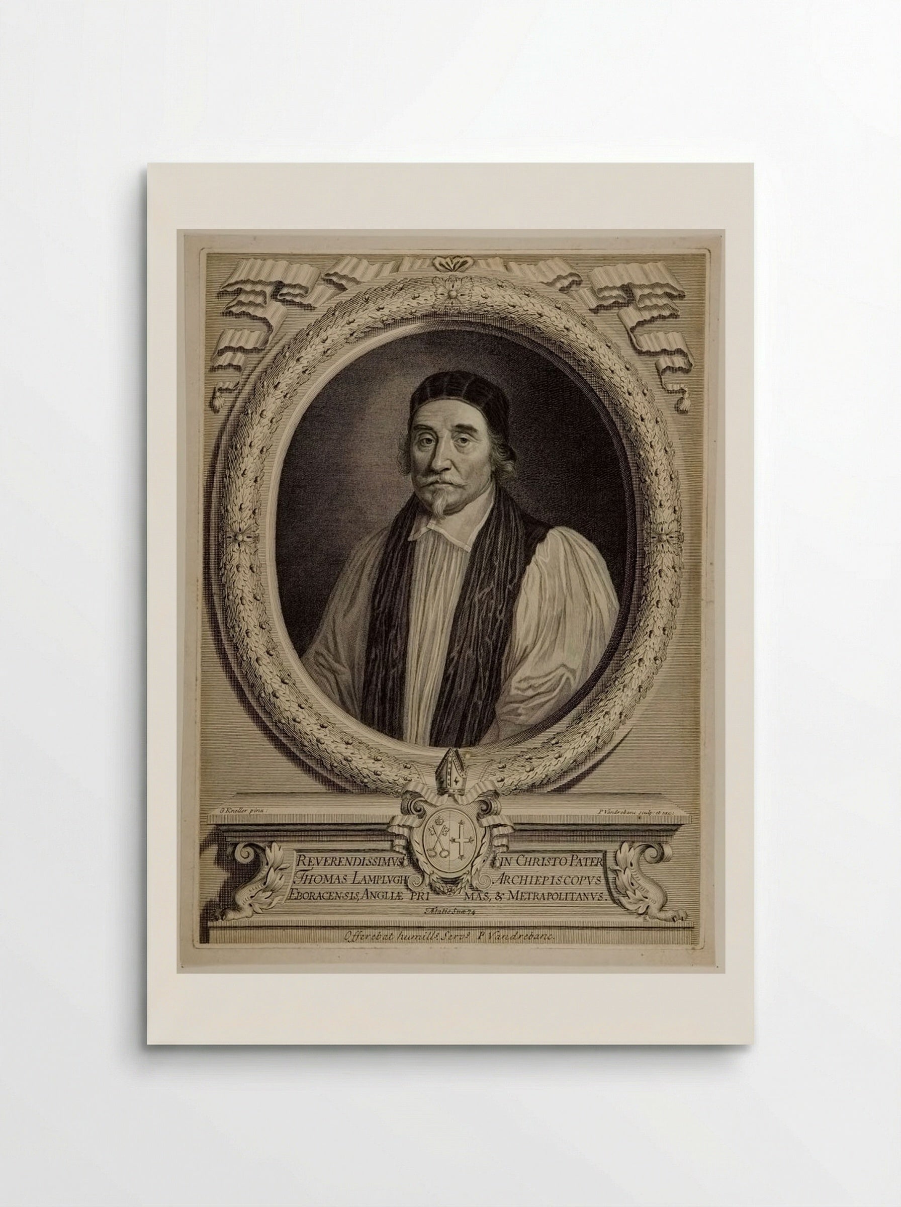 Thomas Lamplugh, Archbishop of York - Pieter van der Banck - Poster